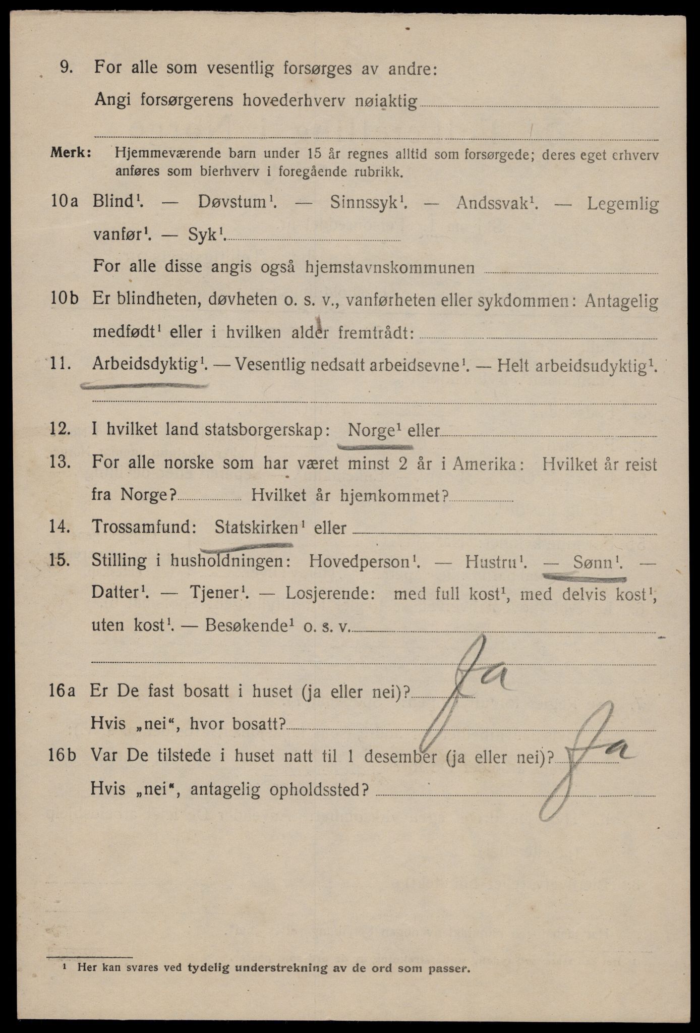 SAST, Folketelling 1920 for 1101 Egersund ladested, 1920, s. 5993