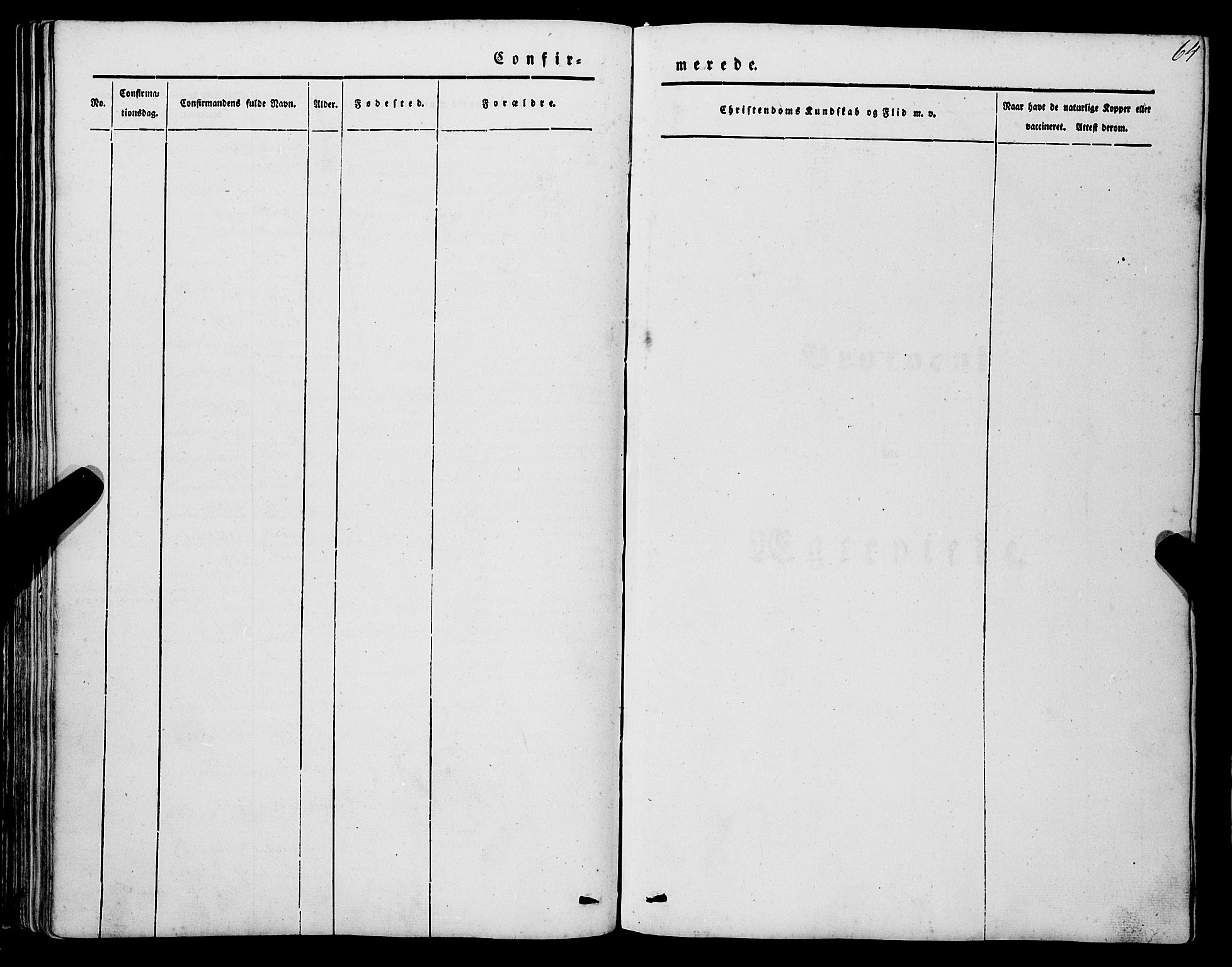 Mariakirken Sokneprestembete, SAB/A-76901/H/Haa/L0006: Ministerialbok nr. A 6, 1846-1877, s. 64