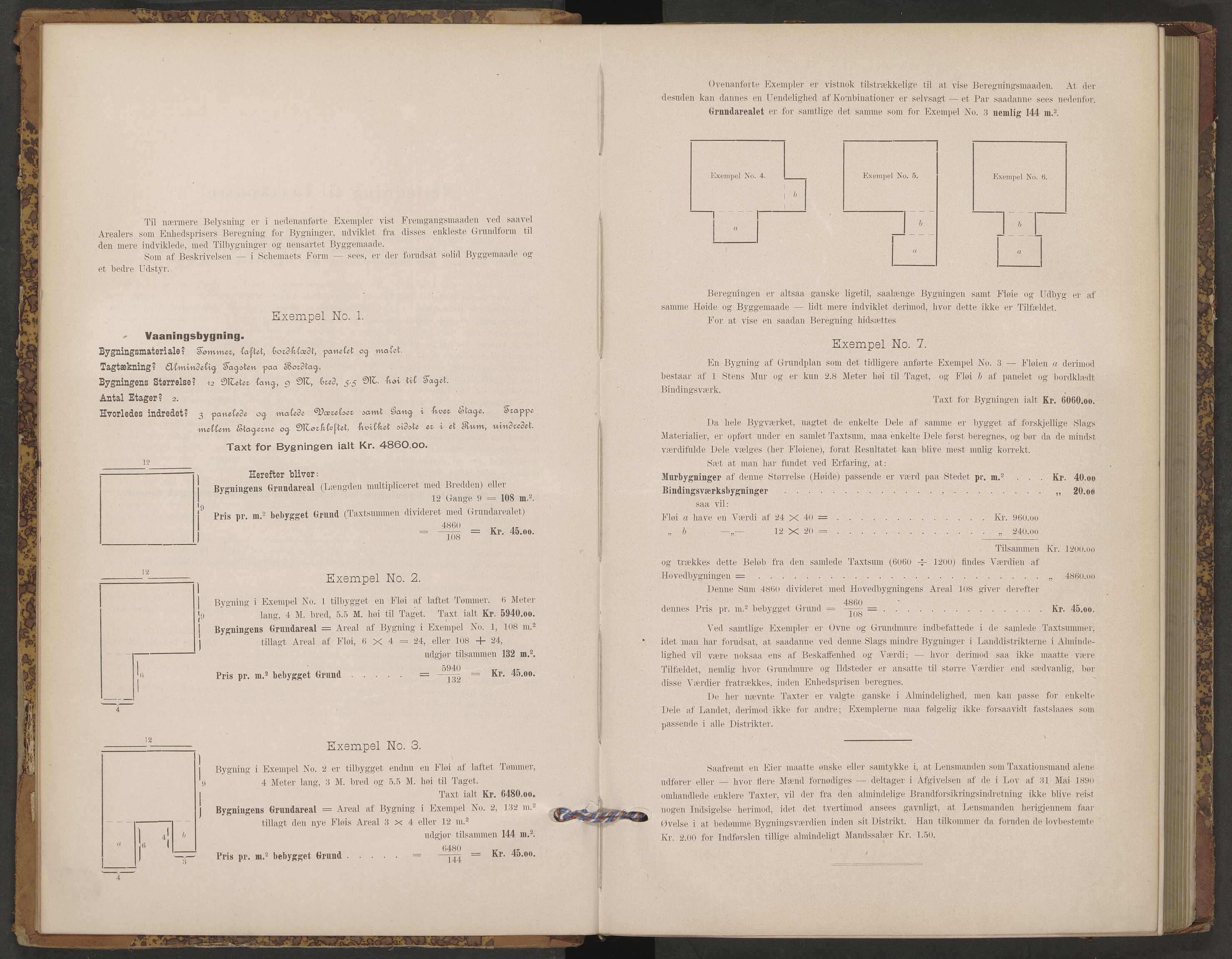 Norges brannkasse, branntakster Berg, AV/SAO-A-11383/F/Fb/L0002: Branntakstprotokoll, 1895-1899