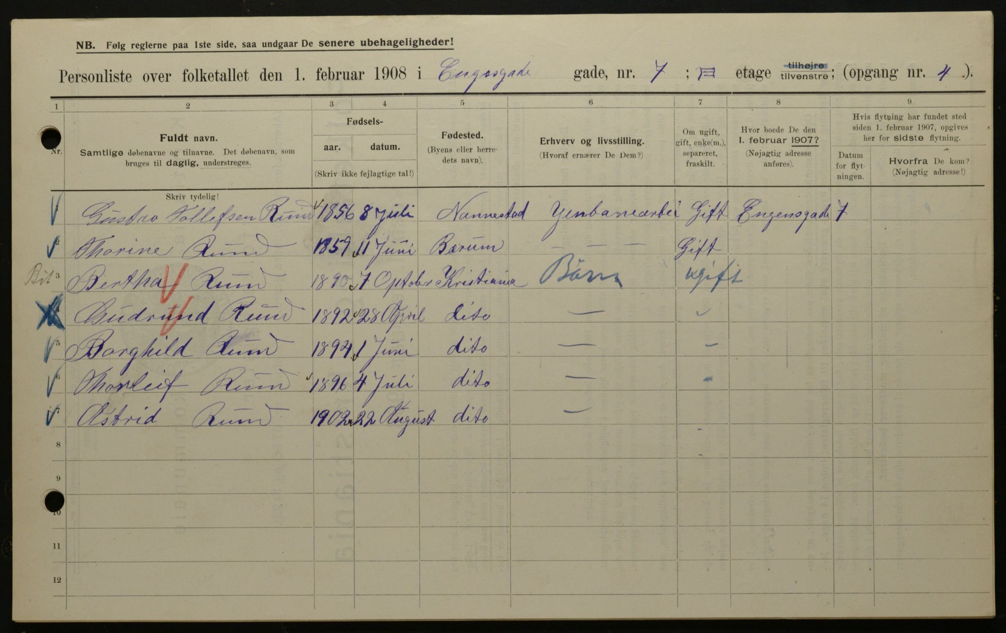 OBA, Kommunal folketelling 1.2.1908 for Kristiania kjøpstad, 1908, s. 19801