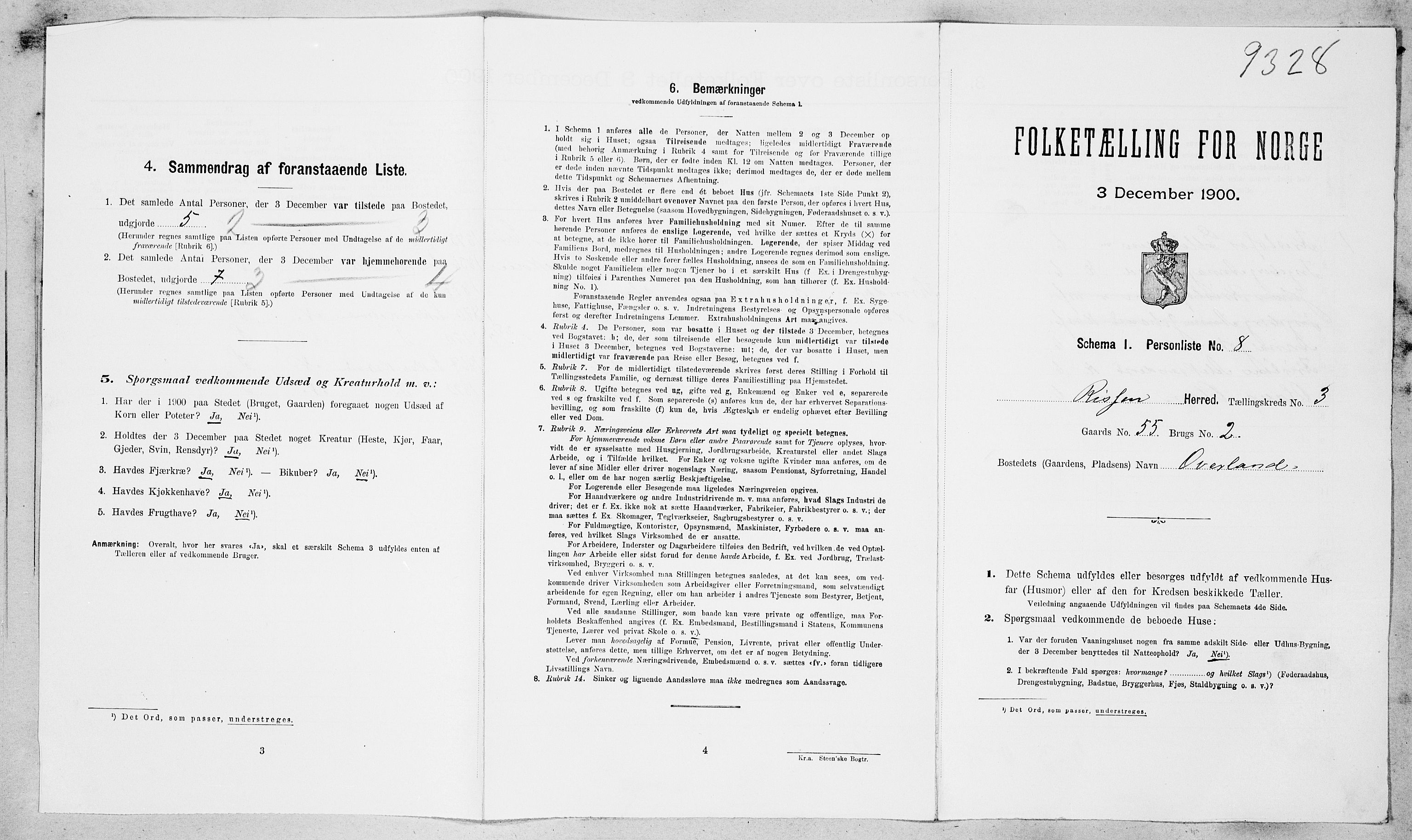 SAT, Folketelling 1900 for 1624 Rissa herred, 1900, s. 358