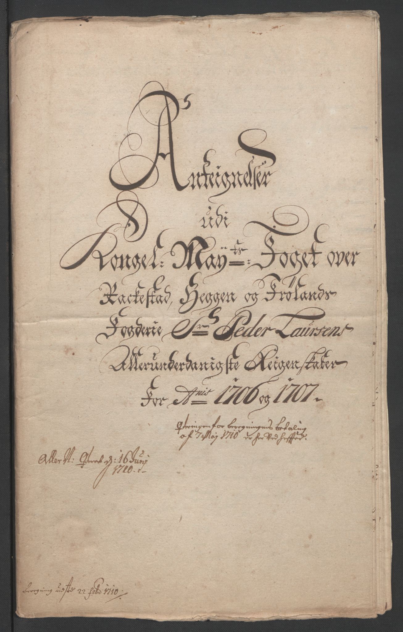 Rentekammeret inntil 1814, Reviderte regnskaper, Fogderegnskap, RA/EA-4092/R07/L0299: Fogderegnskap Rakkestad, Heggen og Frøland, 1707, s. 205