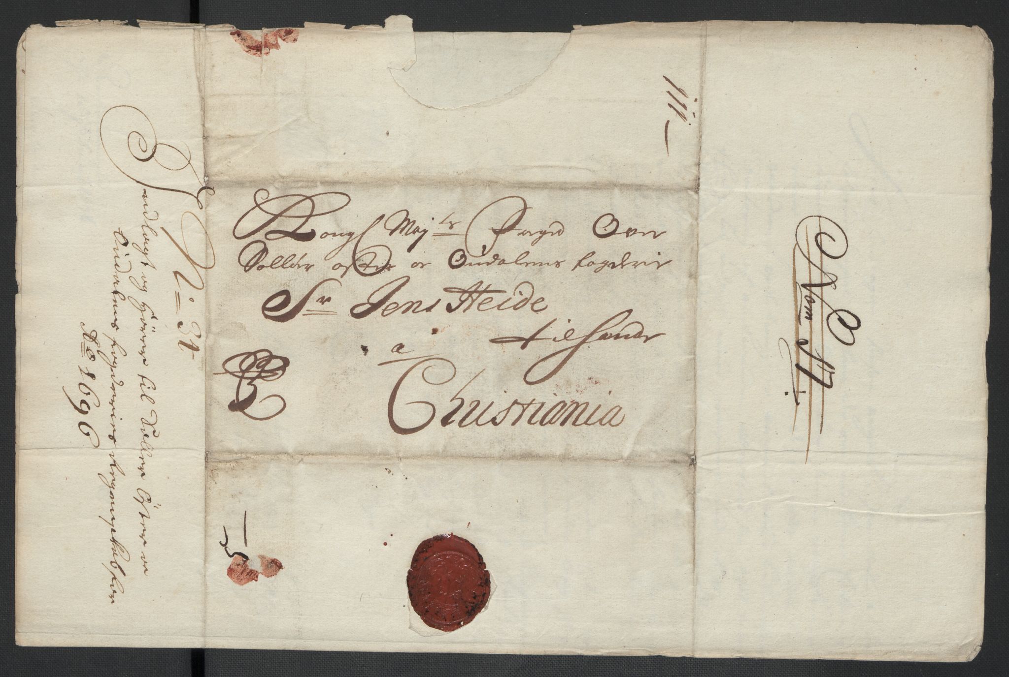 Rentekammeret inntil 1814, Reviderte regnskaper, Fogderegnskap, RA/EA-4092/R13/L0834: Fogderegnskap Solør, Odal og Østerdal, 1696, s. 355