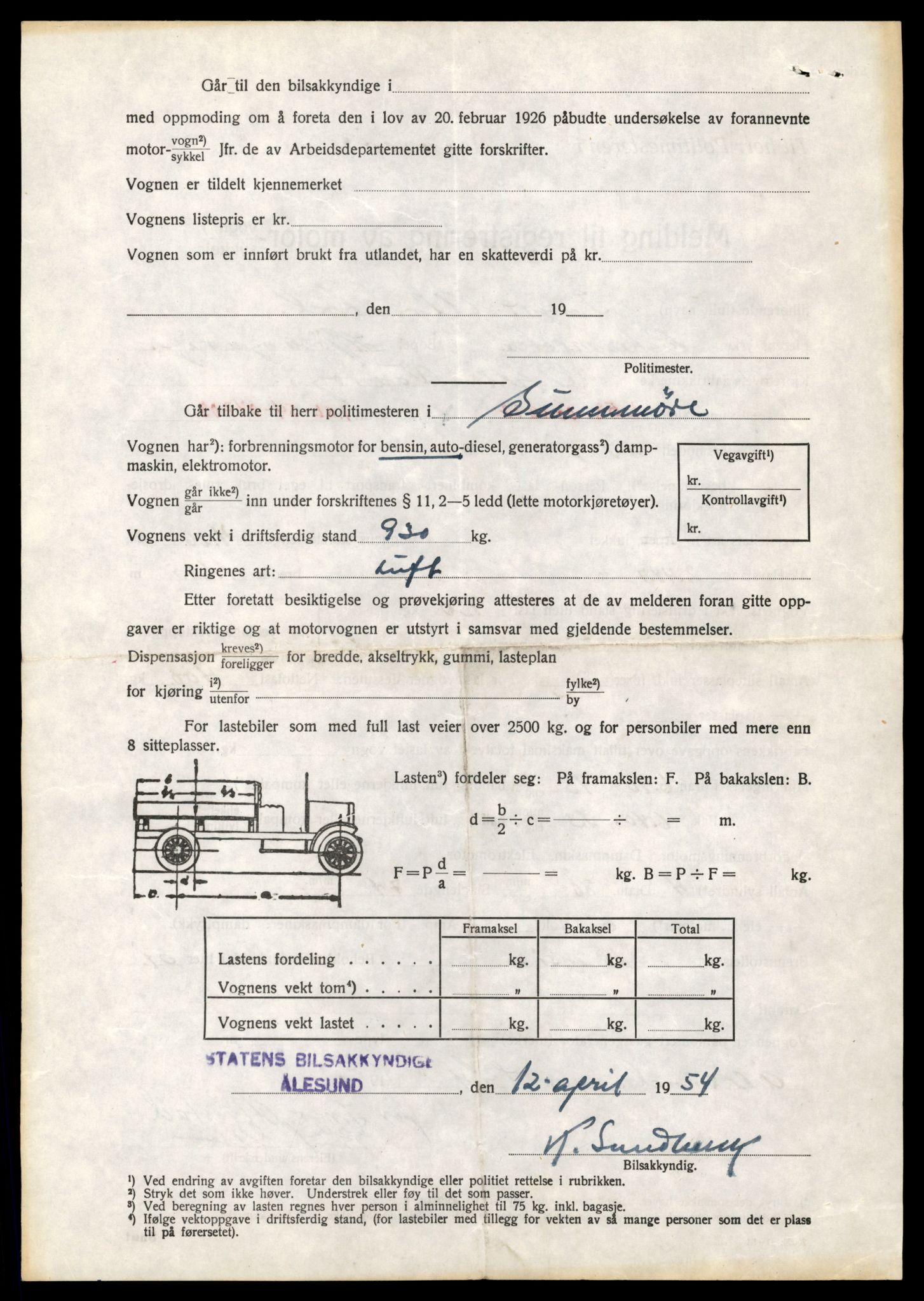 Møre og Romsdal vegkontor - Ålesund trafikkstasjon, AV/SAT-A-4099/F/Fe/L0034: Registreringskort for kjøretøy T 12500 - T 12652, 1927-1998, s. 2791