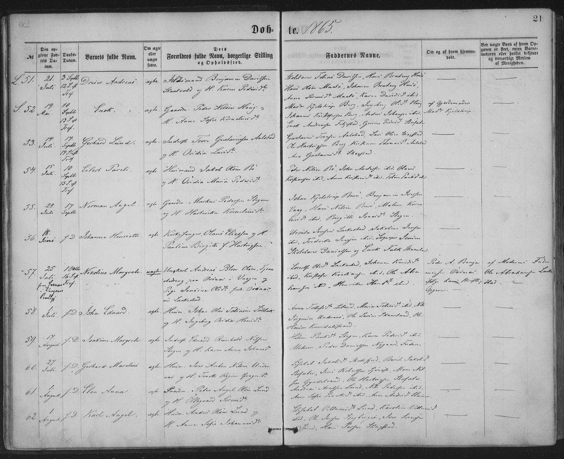 Ministerialprotokoller, klokkerbøker og fødselsregistre - Nordland, AV/SAT-A-1459/855/L0801: Ministerialbok nr. 855A09, 1864-1874, s. 21