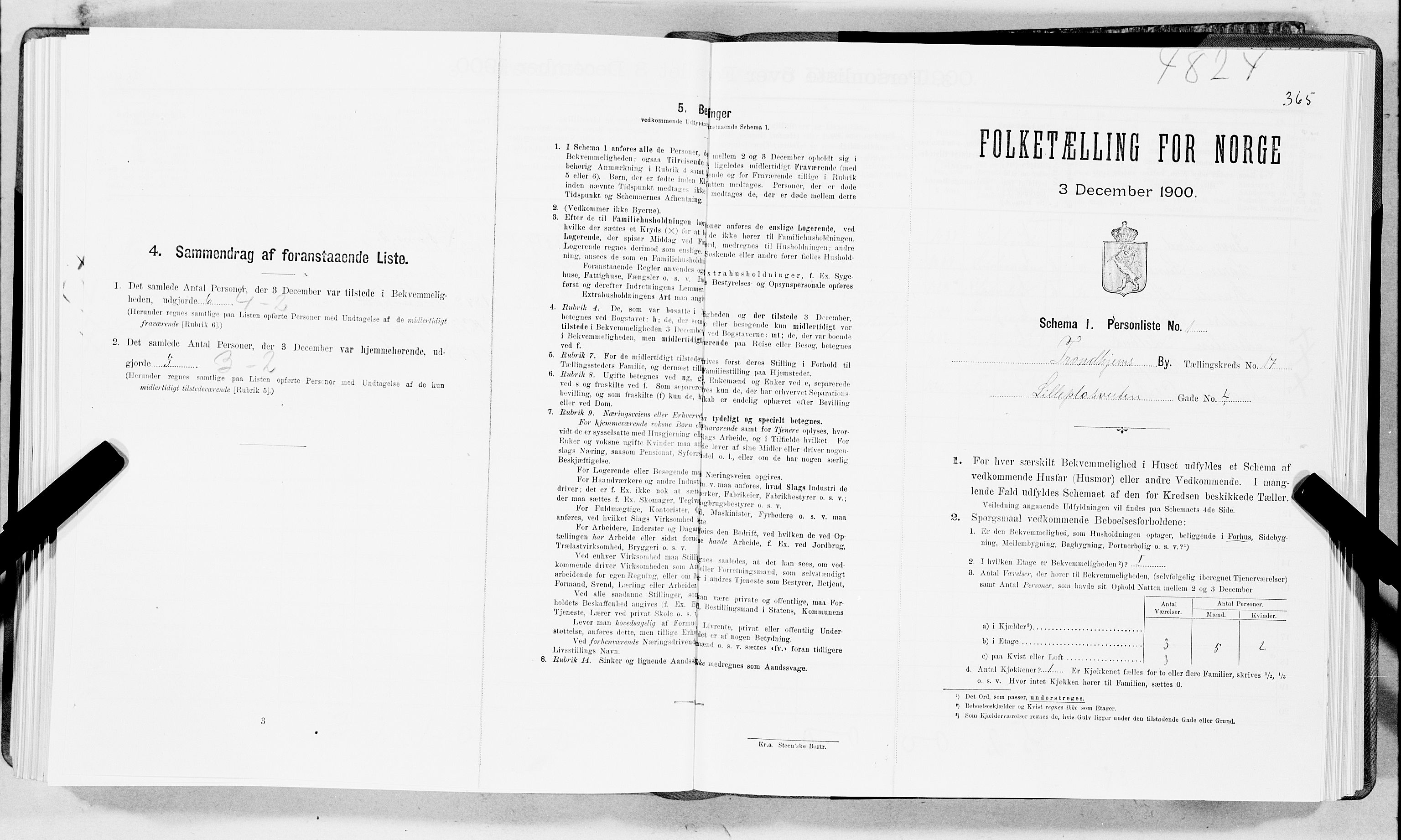 SAT, Folketelling 1900 for 1601 Trondheim kjøpstad, 1900, s. 2903
