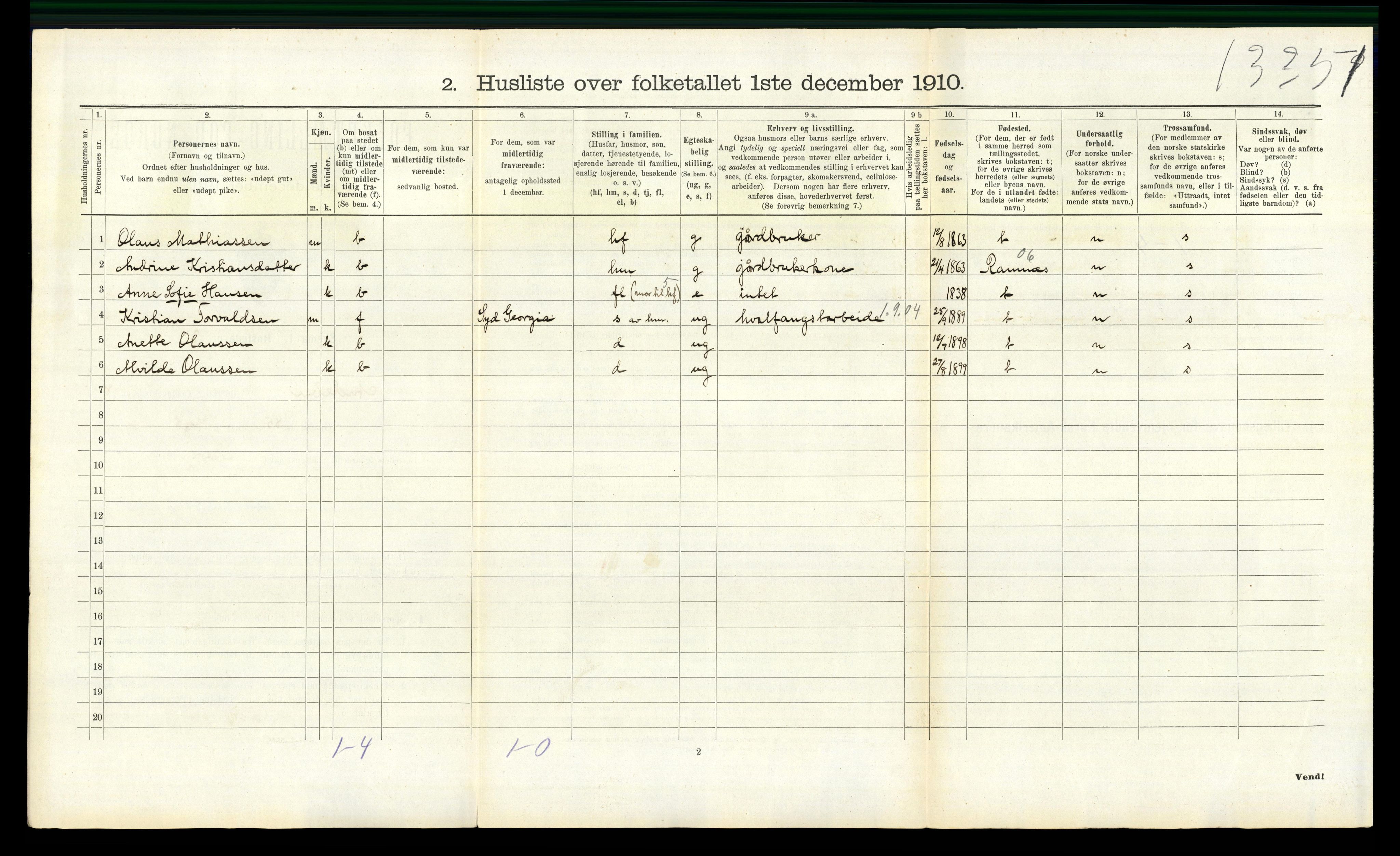 RA, Folketelling 1910 for 0719 Andebu herred, 1910, s. 680