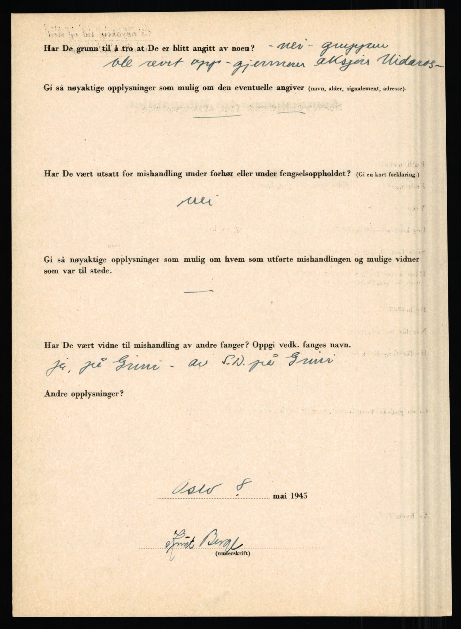 Rikspolitisjefen, AV/RA-S-1560/L/L0002: Berg, Alf - Bråthen, Thorleif, 1940-1945, s. 150