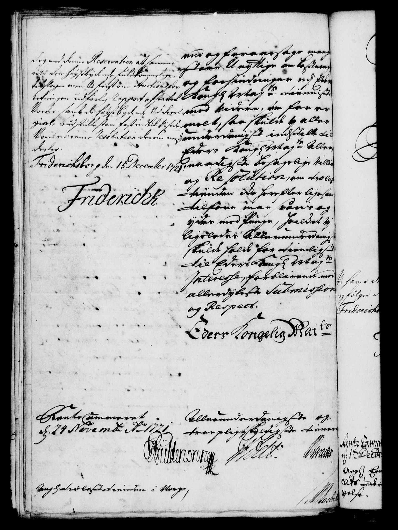 Rentekammeret, Kammerkanselliet, RA/EA-3111/G/Gf/Gfa/L0004: Norsk relasjons- og resolusjonsprotokoll (merket RK 52.4), 1721, s. 1409