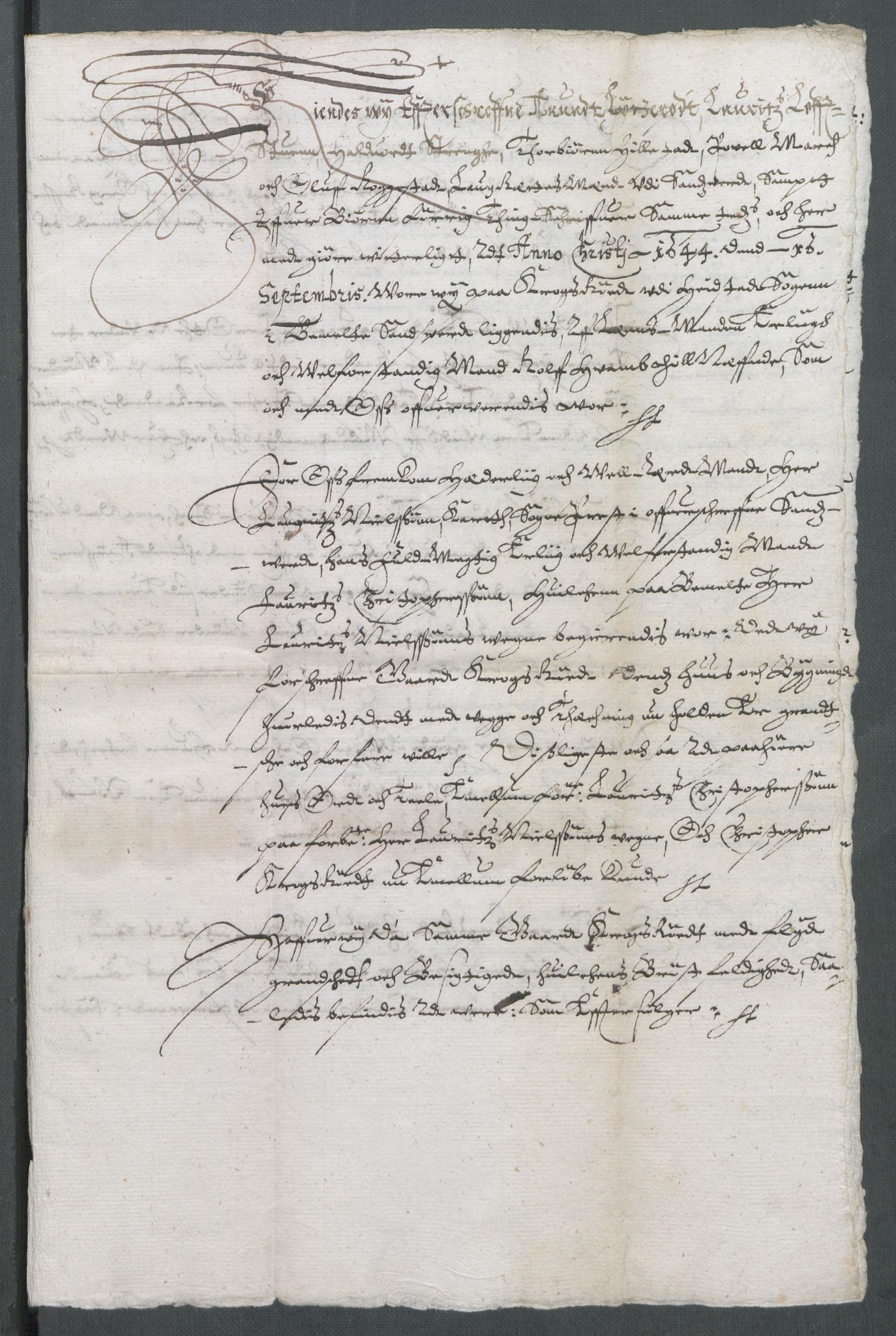 Riksarkivets diplomsamling, AV/RA-EA-5965/F02/L0158: Dokumenter, 1644-1645, s. 54