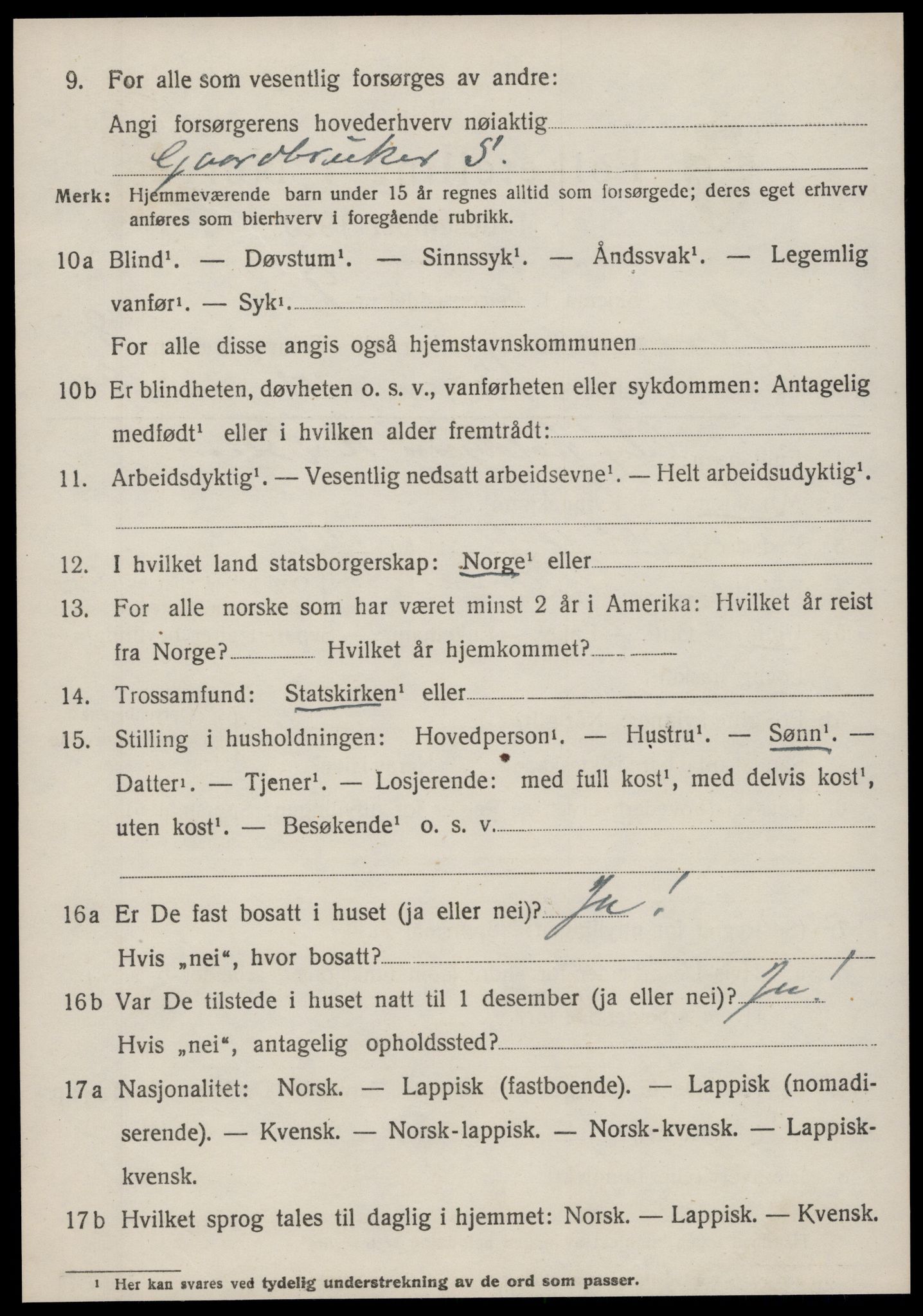 SAT, Folketelling 1920 for 1612 Hemne herred, 1920, s. 4853