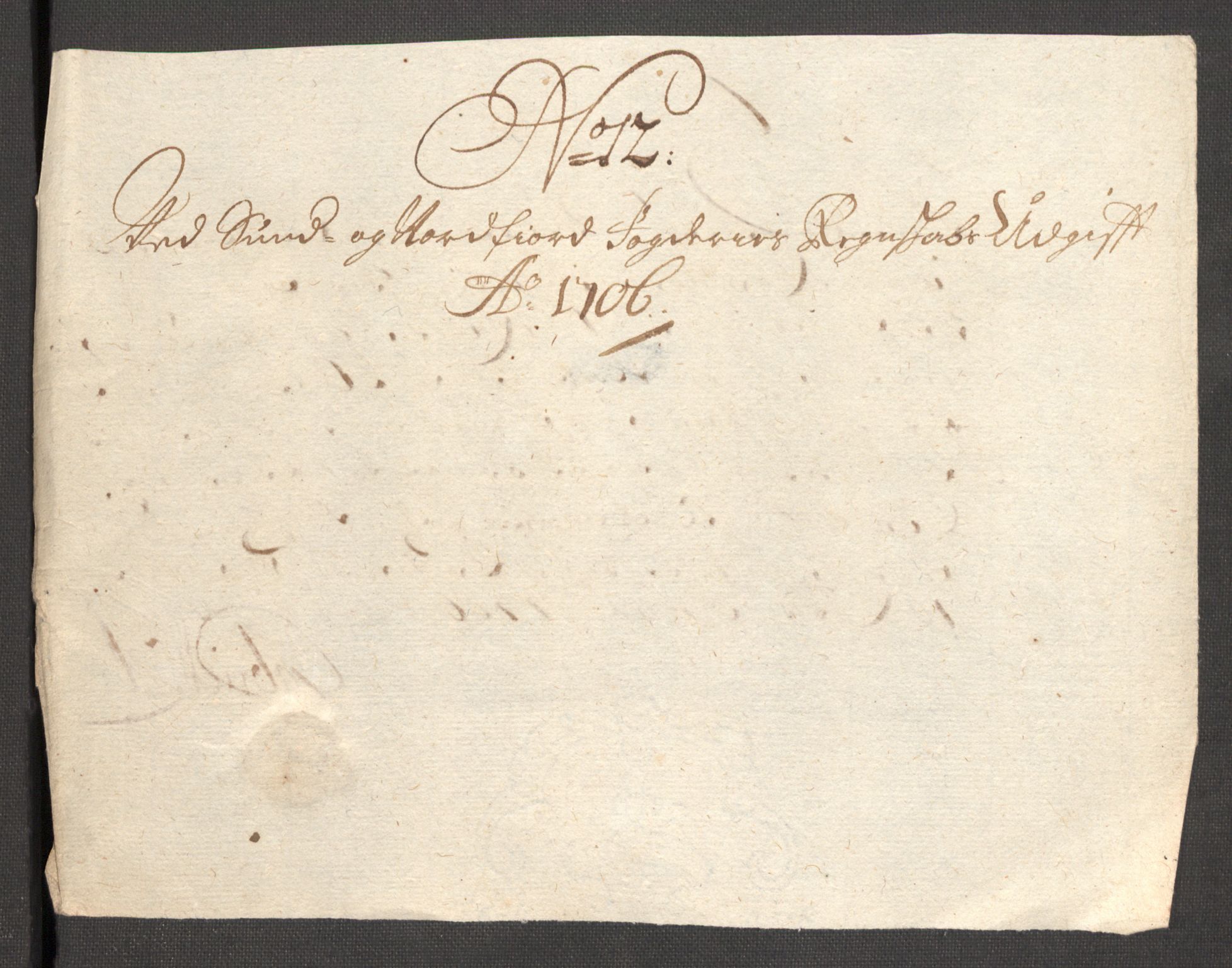 Rentekammeret inntil 1814, Reviderte regnskaper, Fogderegnskap, AV/RA-EA-4092/R53/L3430: Fogderegnskap Sunn- og Nordfjord, 1706-1707, s. 171