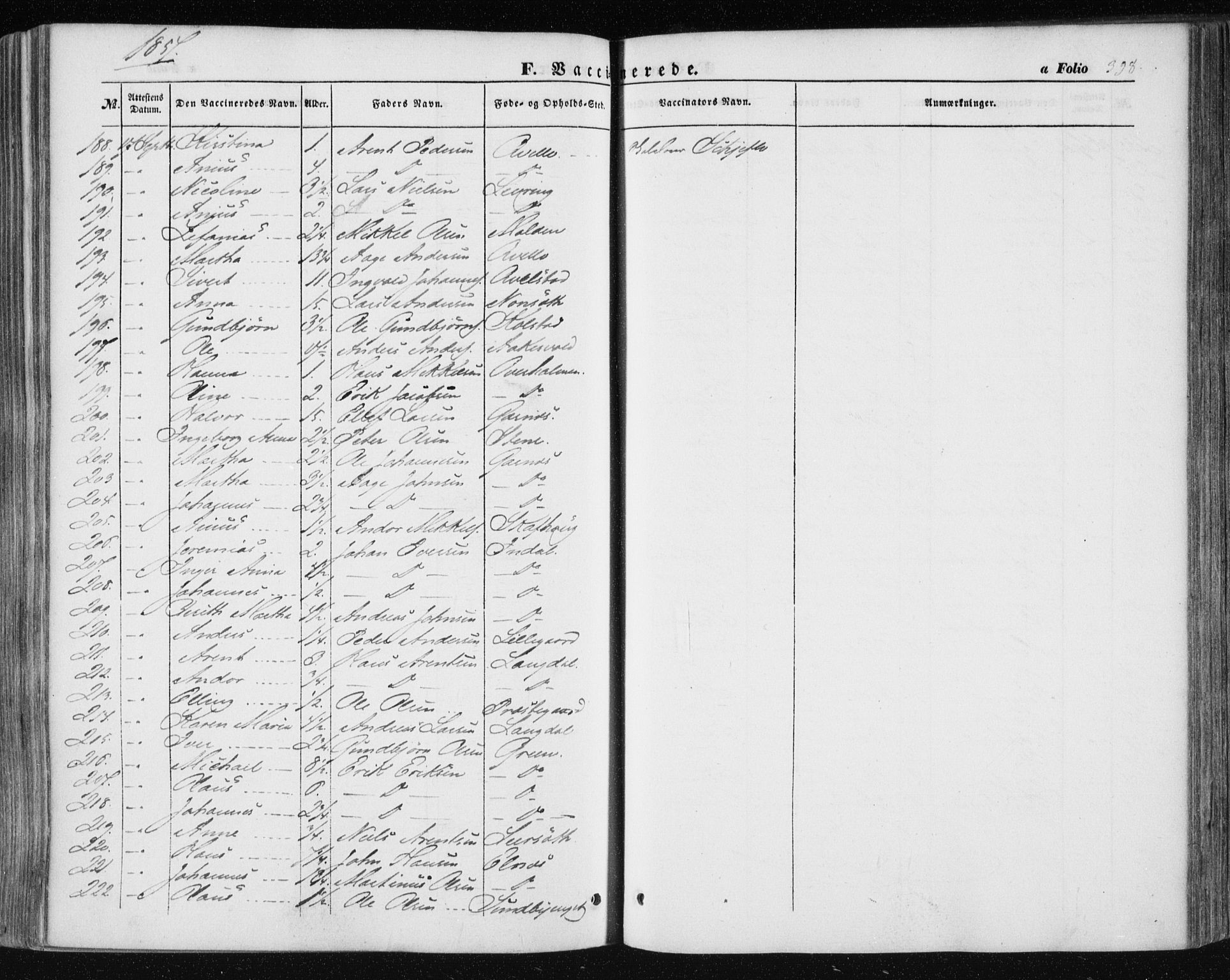 Ministerialprotokoller, klokkerbøker og fødselsregistre - Nord-Trøndelag, SAT/A-1458/723/L0240: Ministerialbok nr. 723A09, 1852-1860, s. 398