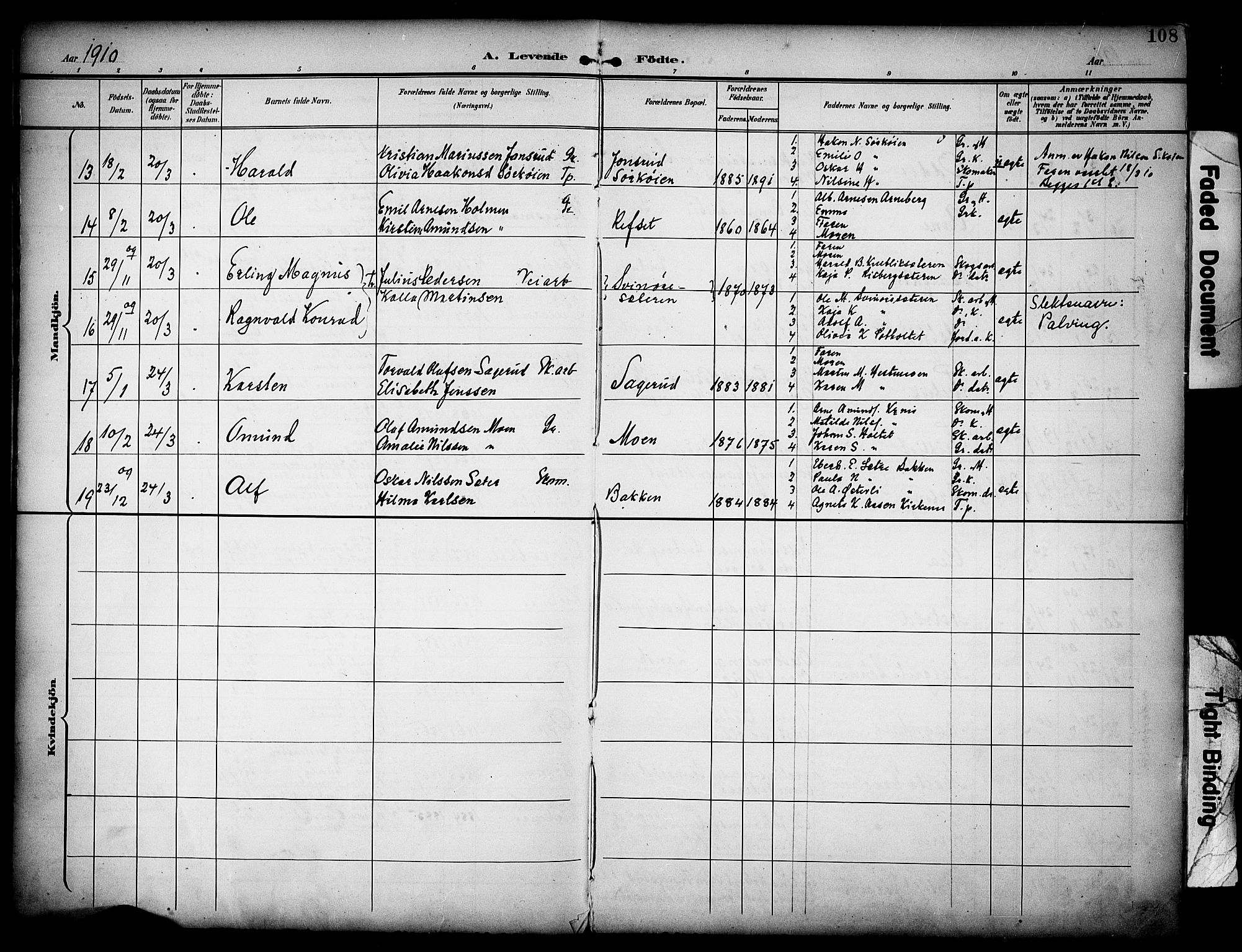 Grue prestekontor, AV/SAH-PREST-036/H/Ha/Haa/L0013: Ministerialbok nr. 13, 1898-1910, s. 108