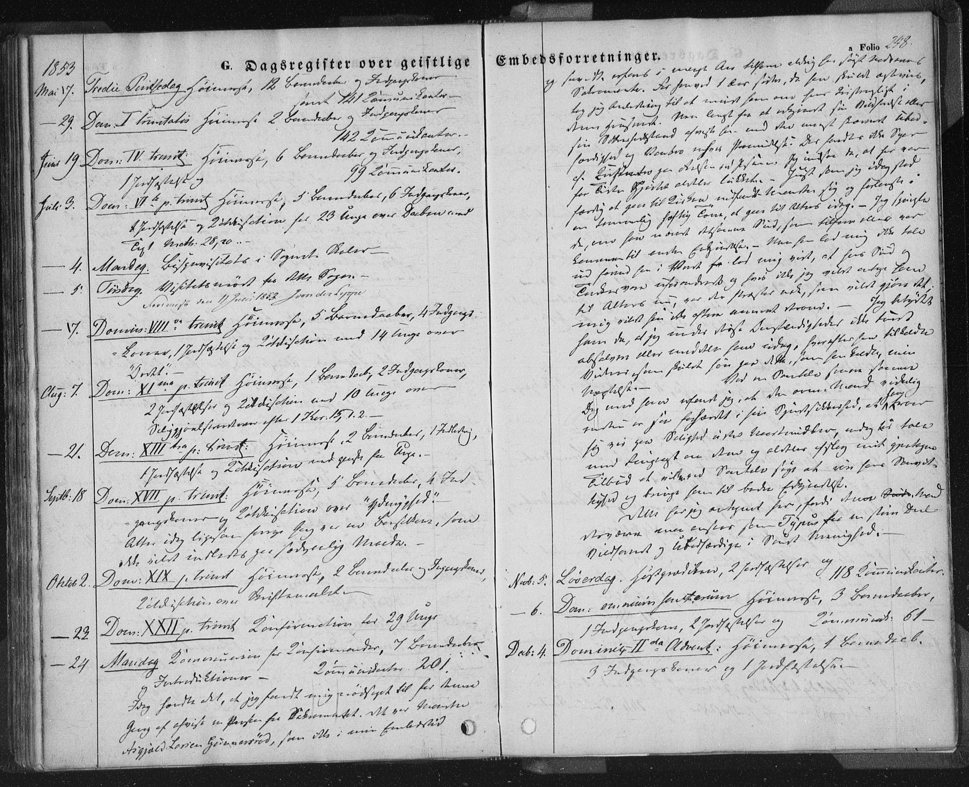 Sand sokneprestkontor, AV/SAST-A-101848/01/III/L0002: Ministerialbok nr. A 2, 1838-1859, s. 248