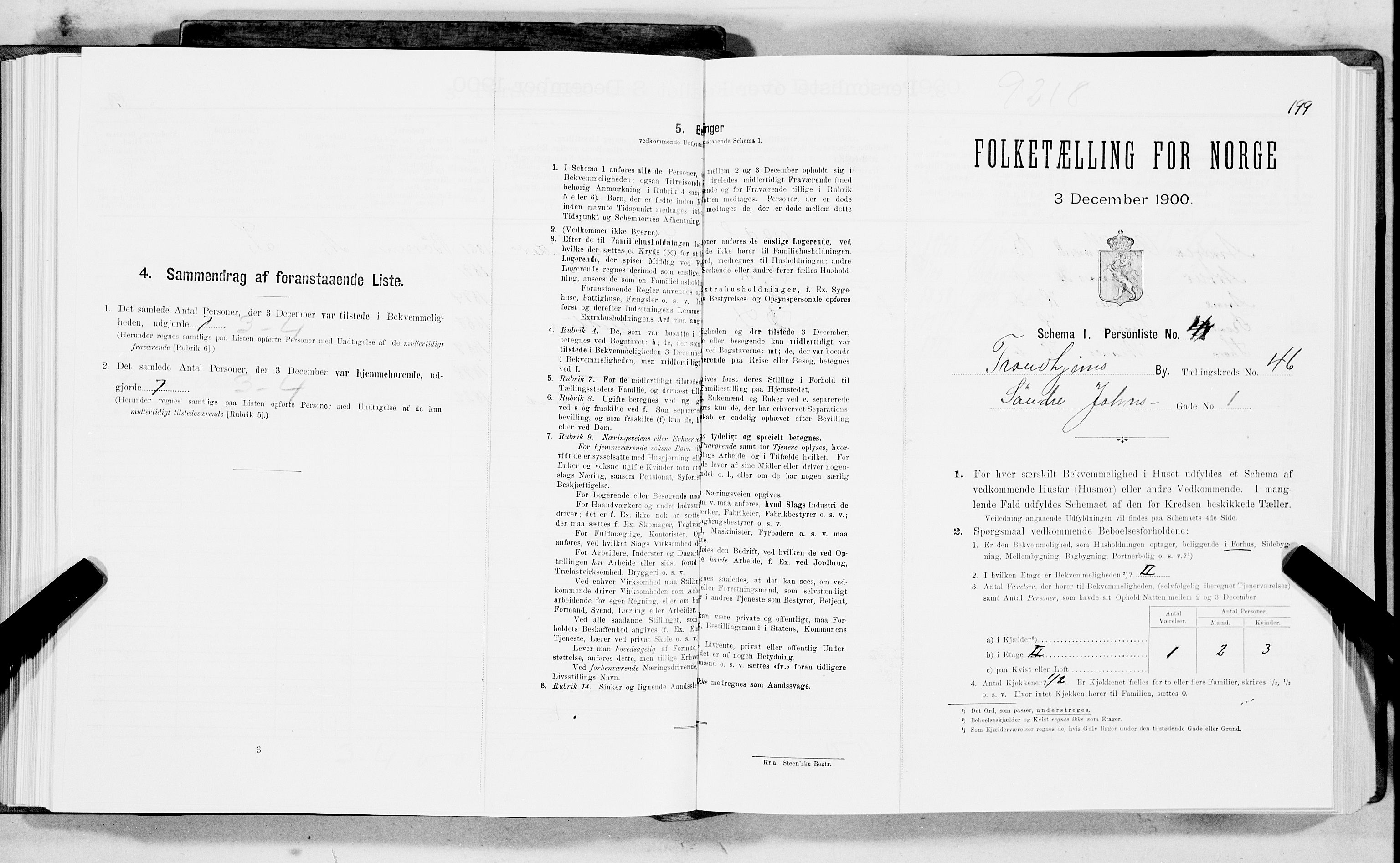 SAT, Folketelling 1900 for 1601 Trondheim kjøpstad, 1900, s. 7502