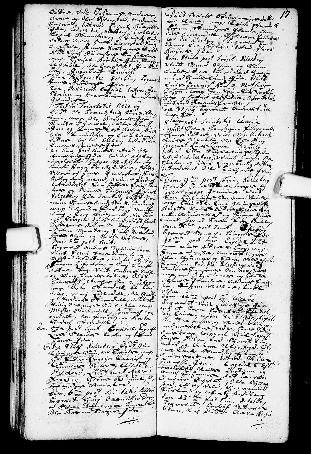 Skjeberg prestekontor Kirkebøker, AV/SAO-A-10923/F/Fa/L0001: Ministerialbok nr. I 1, 1702-1725, s. 17