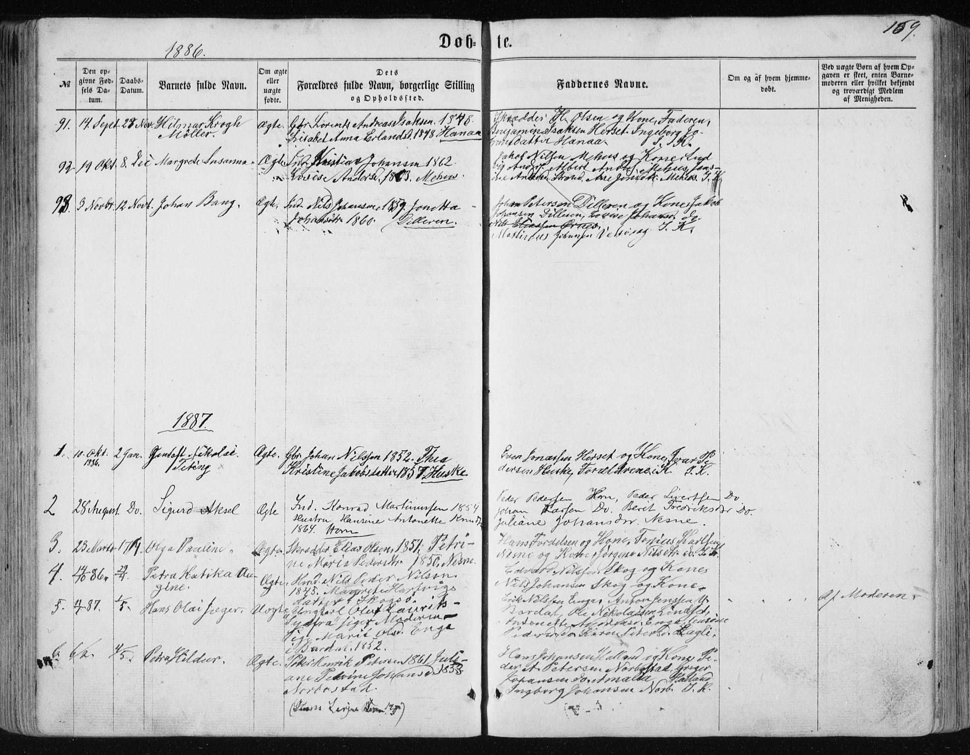 Ministerialprotokoller, klokkerbøker og fødselsregistre - Nordland, SAT/A-1459/838/L0556: Klokkerbok nr. 838C03, 1861-1893, s. 169