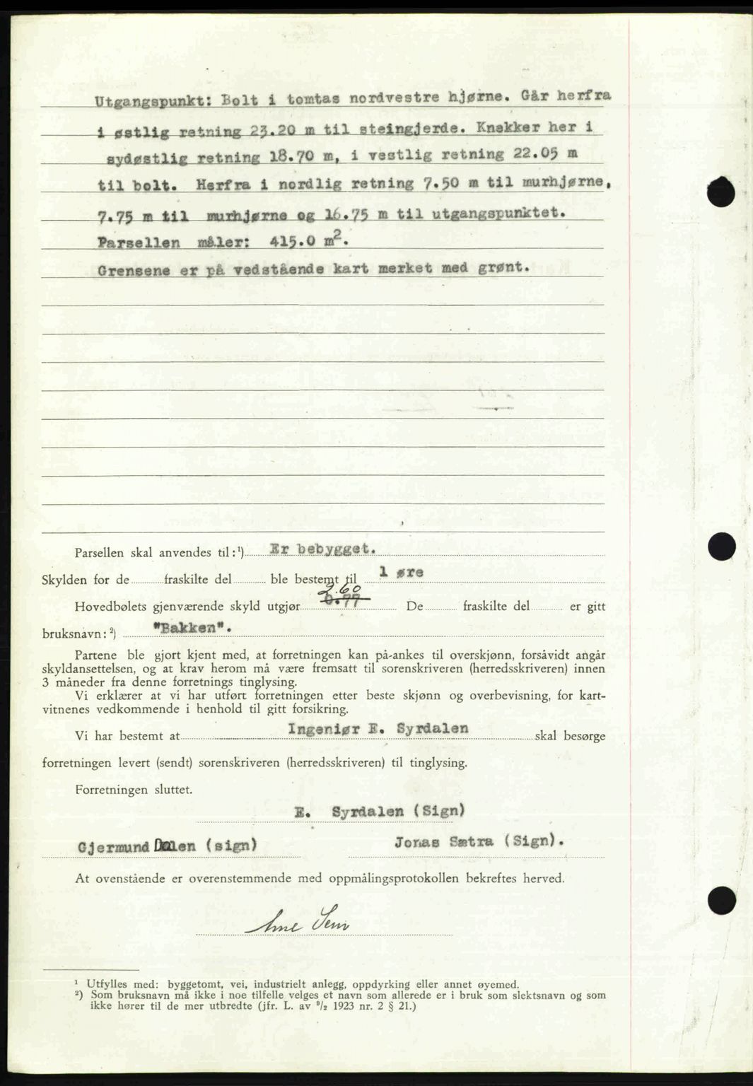 Nedenes sorenskriveri, AV/SAK-1221-0006/G/Gb/Gba/L0057: Pantebok nr. A9, 1947-1947, Dagboknr: 1035/1947