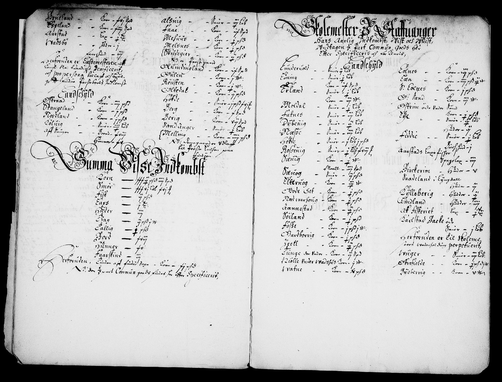 Rentekammeret inntil 1814, Realistisk ordnet avdeling, AV/RA-EA-4070/Fc/Fca/L0002/0005: [Ca II]  Kristiansand stift / Stavanger kapitels jordebok, 1662