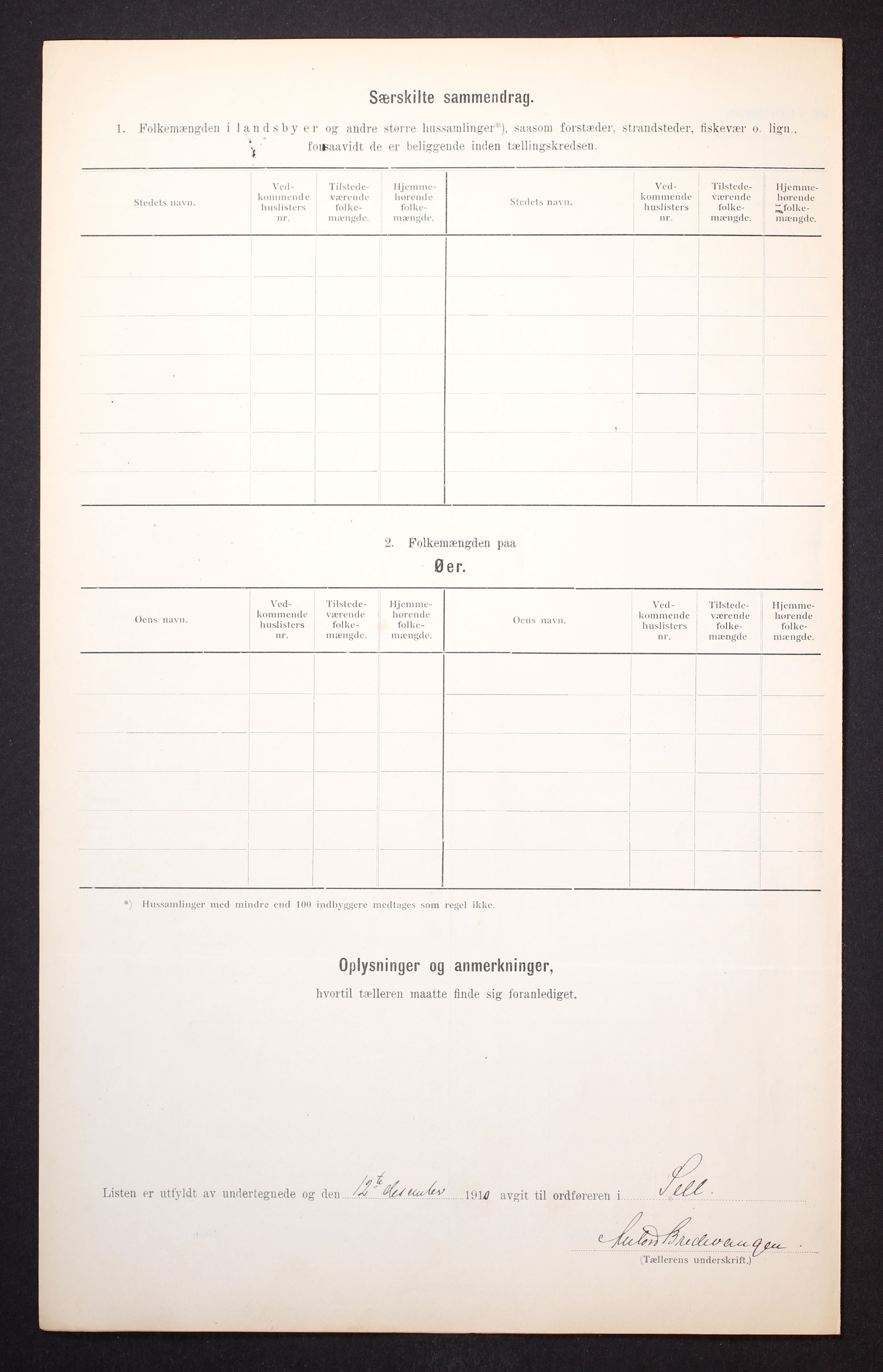 RA, Folketelling 1910 for 0517 Sel herred, 1910, s. 6