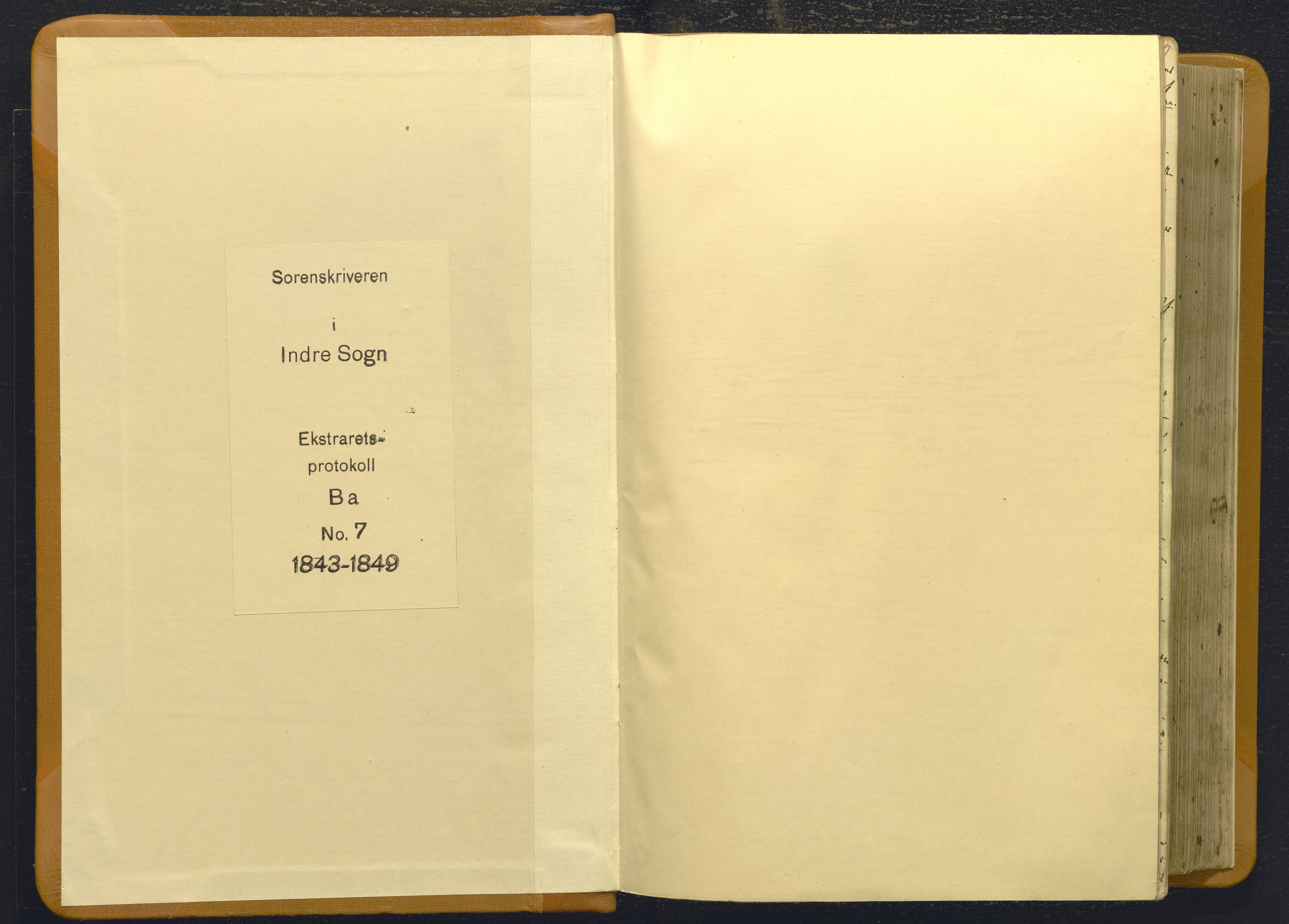 Indre Sogn tingrett, AV/SAB-A-3301/1/F/Fb/Fbc/L0007: Offentlege saker, Ba 7, 1843-1849
