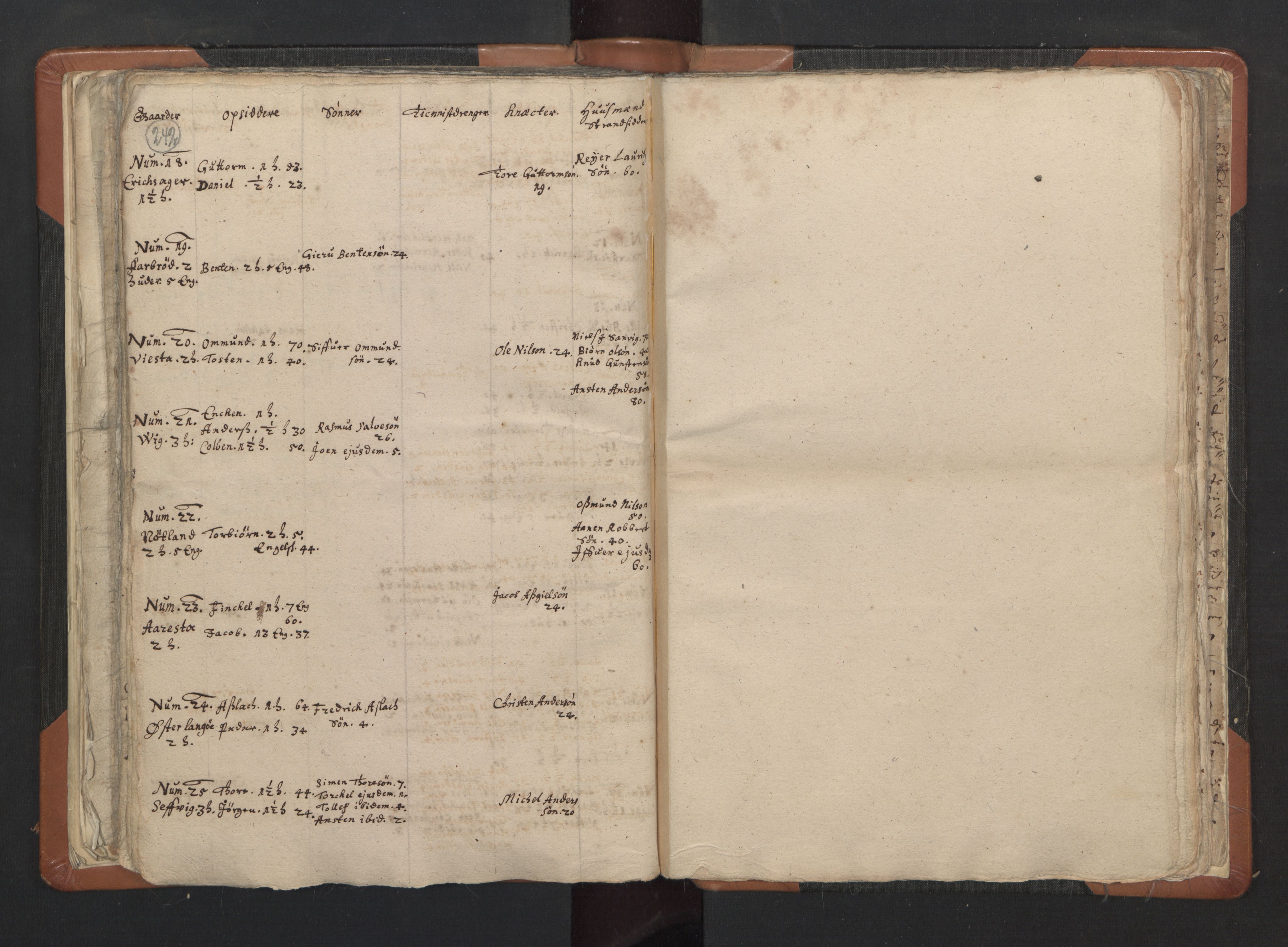 RA, Sogneprestenes manntall 1664-1666, nr. 16: Lista prosti, 1664-1666, s. 242