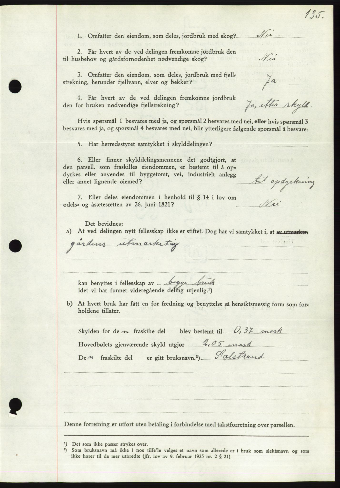 Søre Sunnmøre sorenskriveri, AV/SAT-A-4122/1/2/2C/L0063: Pantebok nr. 57, 1937-1937, Dagboknr: 731/1937