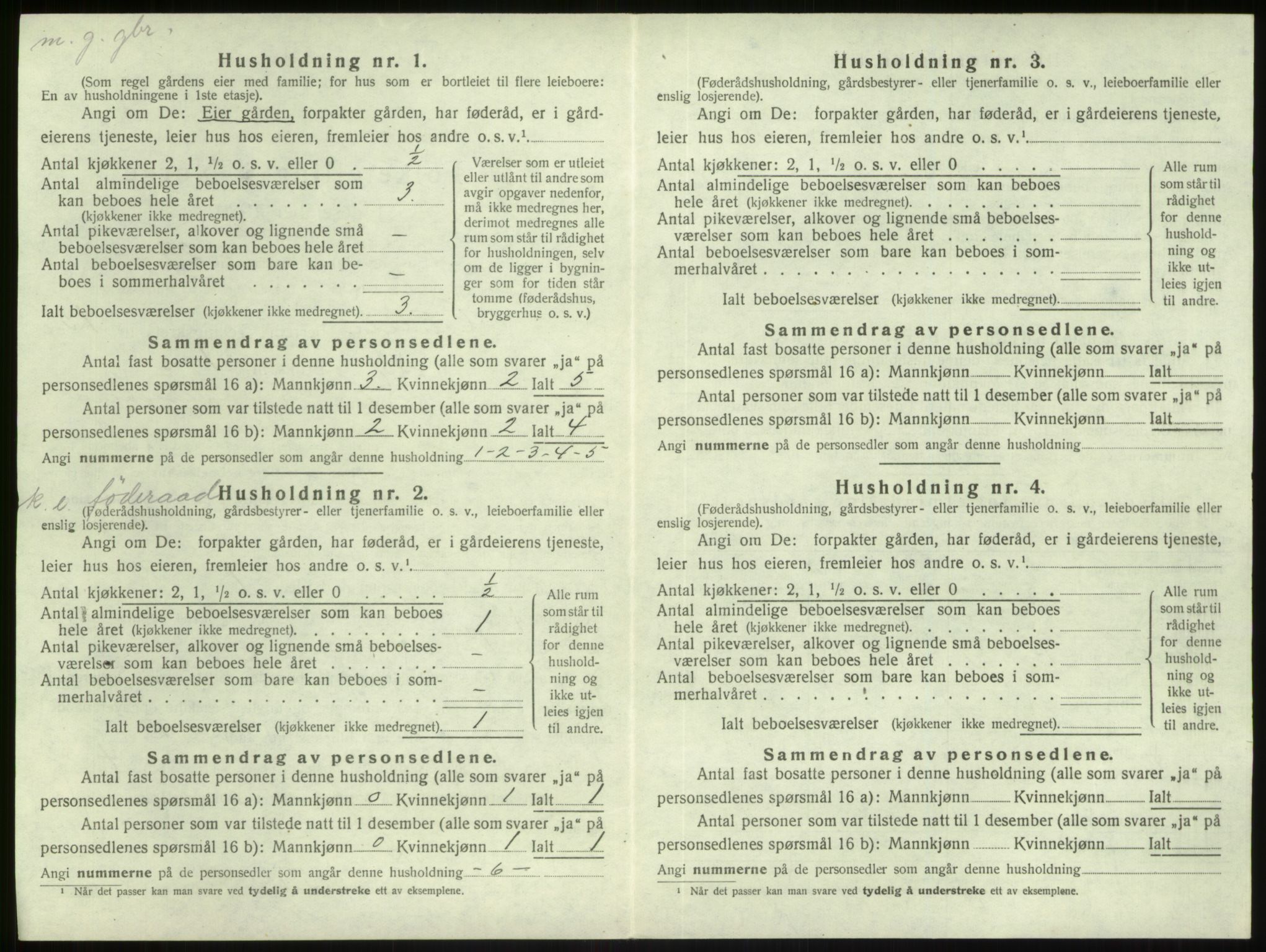 SAB, Folketelling 1920 for 1411 Gulen herred, 1920, s. 877