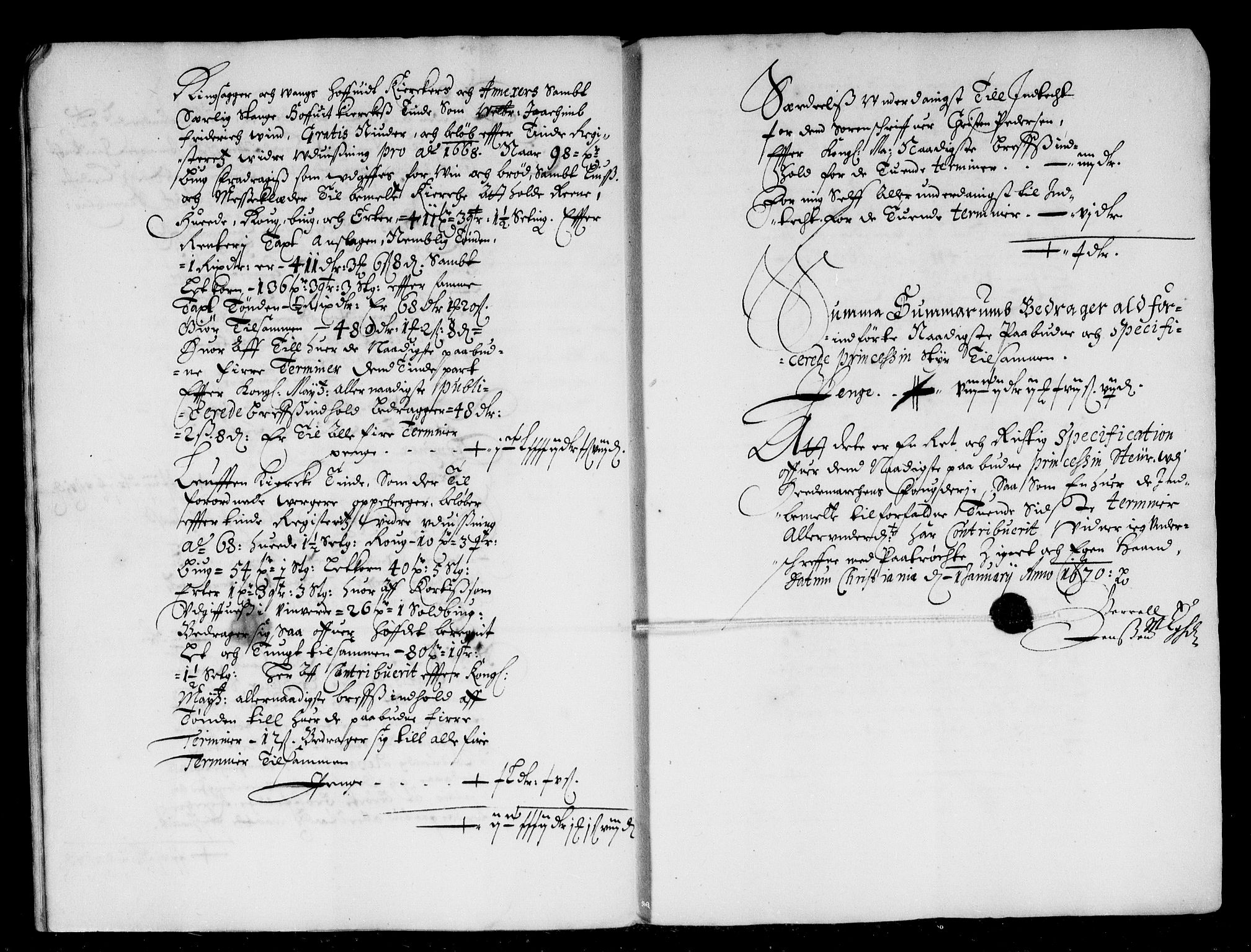Rentekammeret inntil 1814, Reviderte regnskaper, Stiftamtstueregnskaper, Landkommissariatet på Akershus og Akershus stiftamt, AV/RA-EA-5869/R/Rb/L0065: Akershus stiftamt, 1668-1669