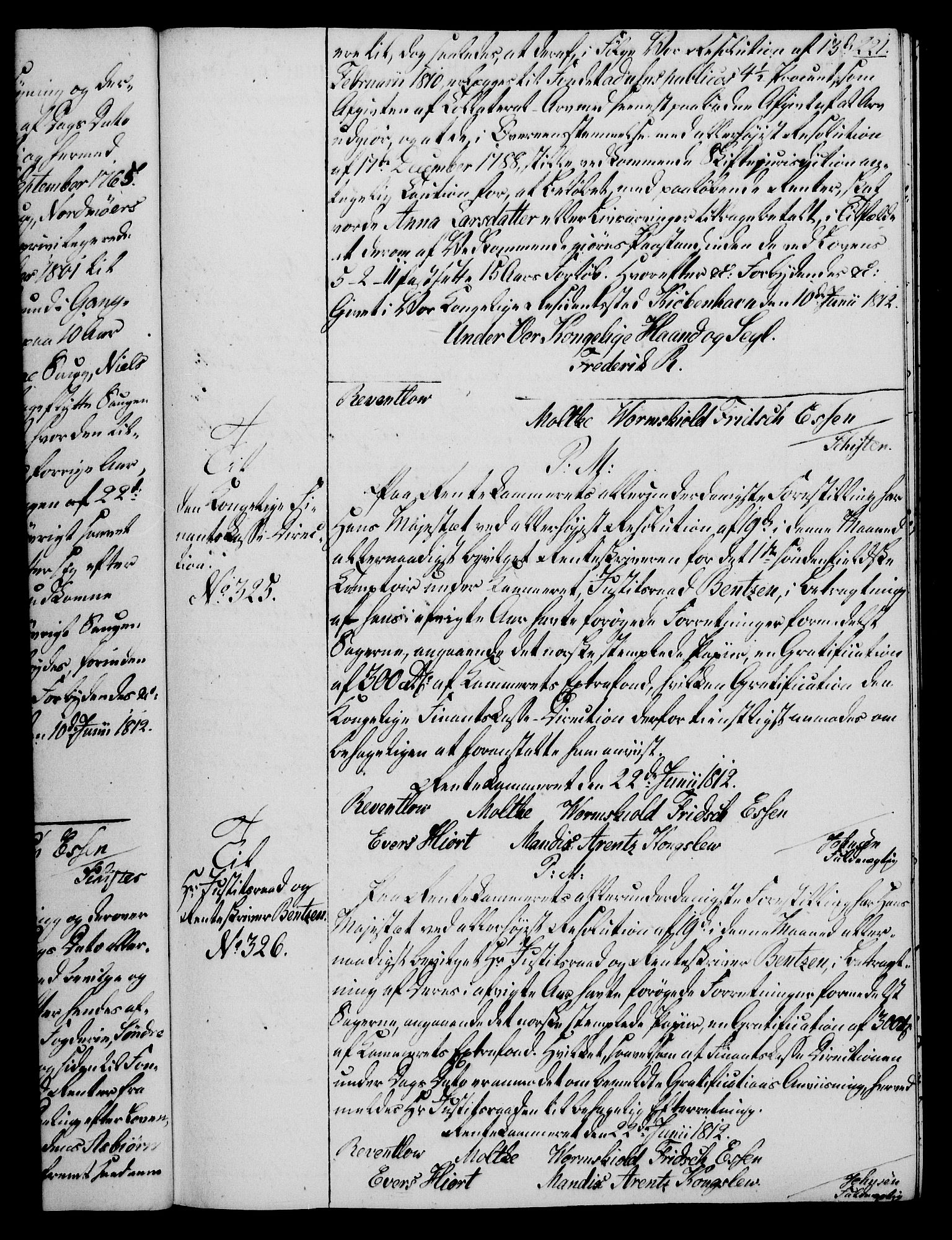 Rentekammeret, Kammerkanselliet, AV/RA-EA-3111/G/Gg/Gga/L0020: Norsk ekspedisjonsprotokoll med register (merket RK 53.20), 1811-1814, s. 221