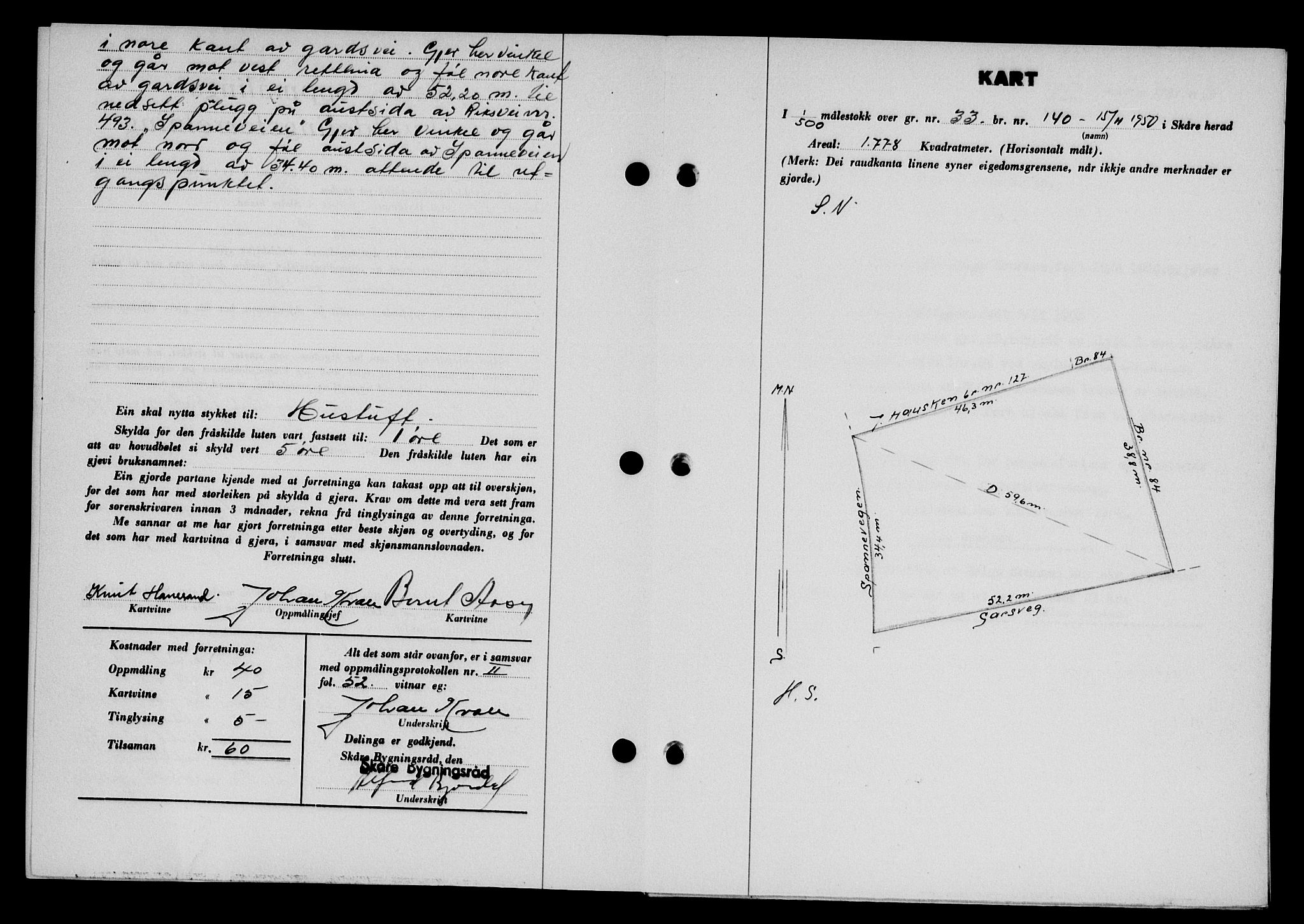 Karmsund sorenskriveri, AV/SAST-A-100311/01/II/IIB/L0101: Pantebok nr. 81A, 1950-1951, Dagboknr: 3180/1950