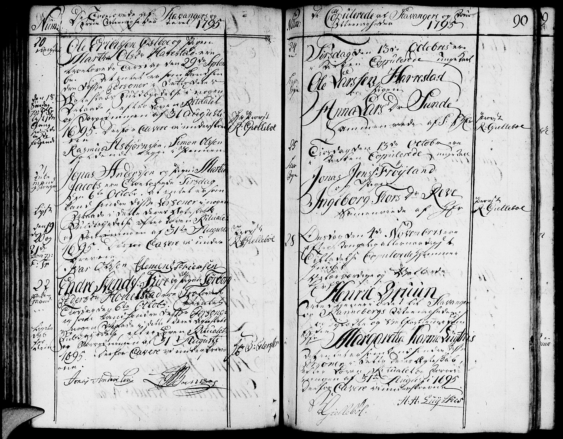 Domkirken sokneprestkontor, AV/SAST-A-101812/001/30/30BA/L0006: Ministerialbok nr. A 6, 1783-1815, s. 90