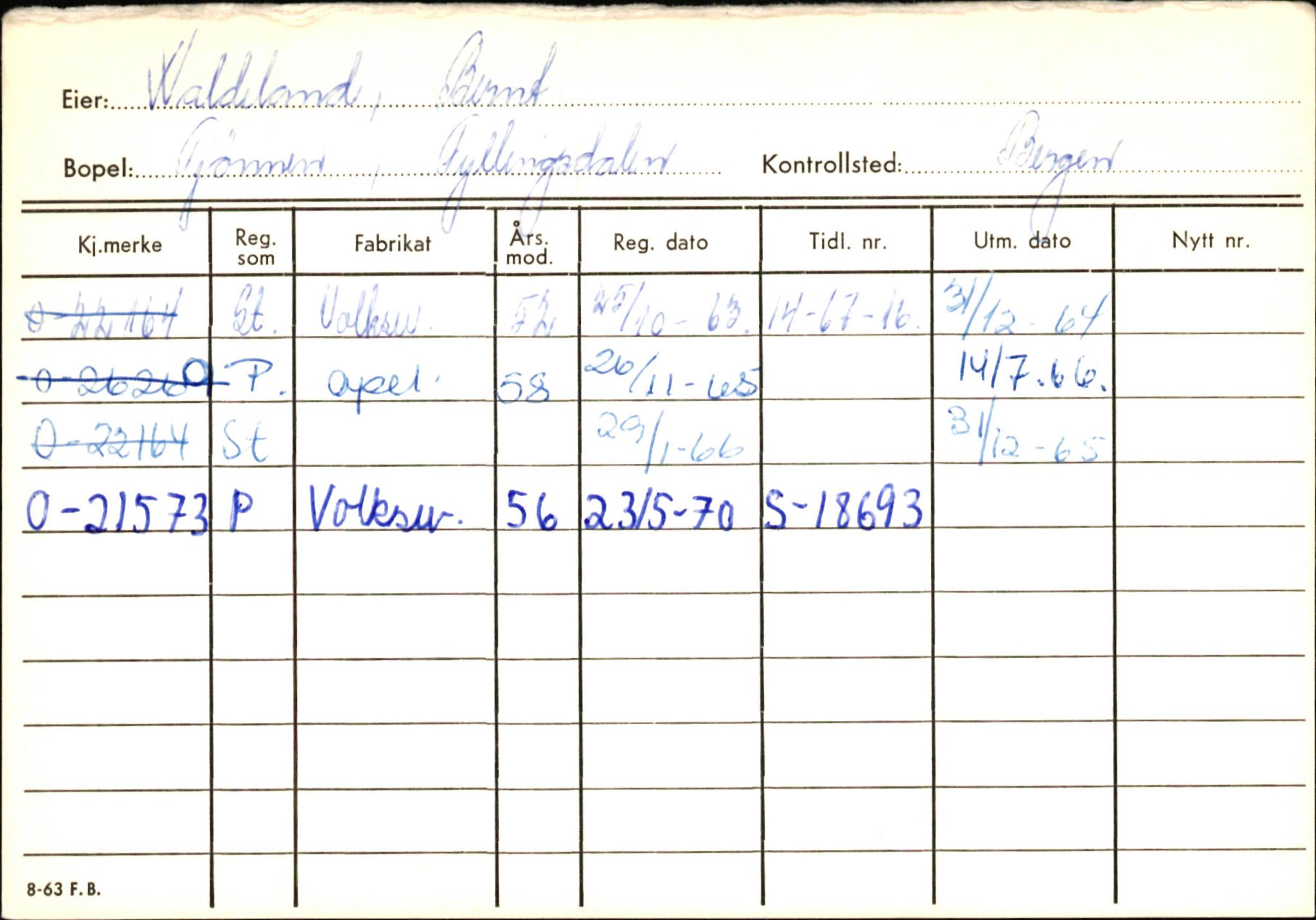 Statens vegvesen, Hordaland vegkontor, AV/SAB-A-5201/2/Hb/L0037: O-eierkort W-P, 1920-1971, s. 41