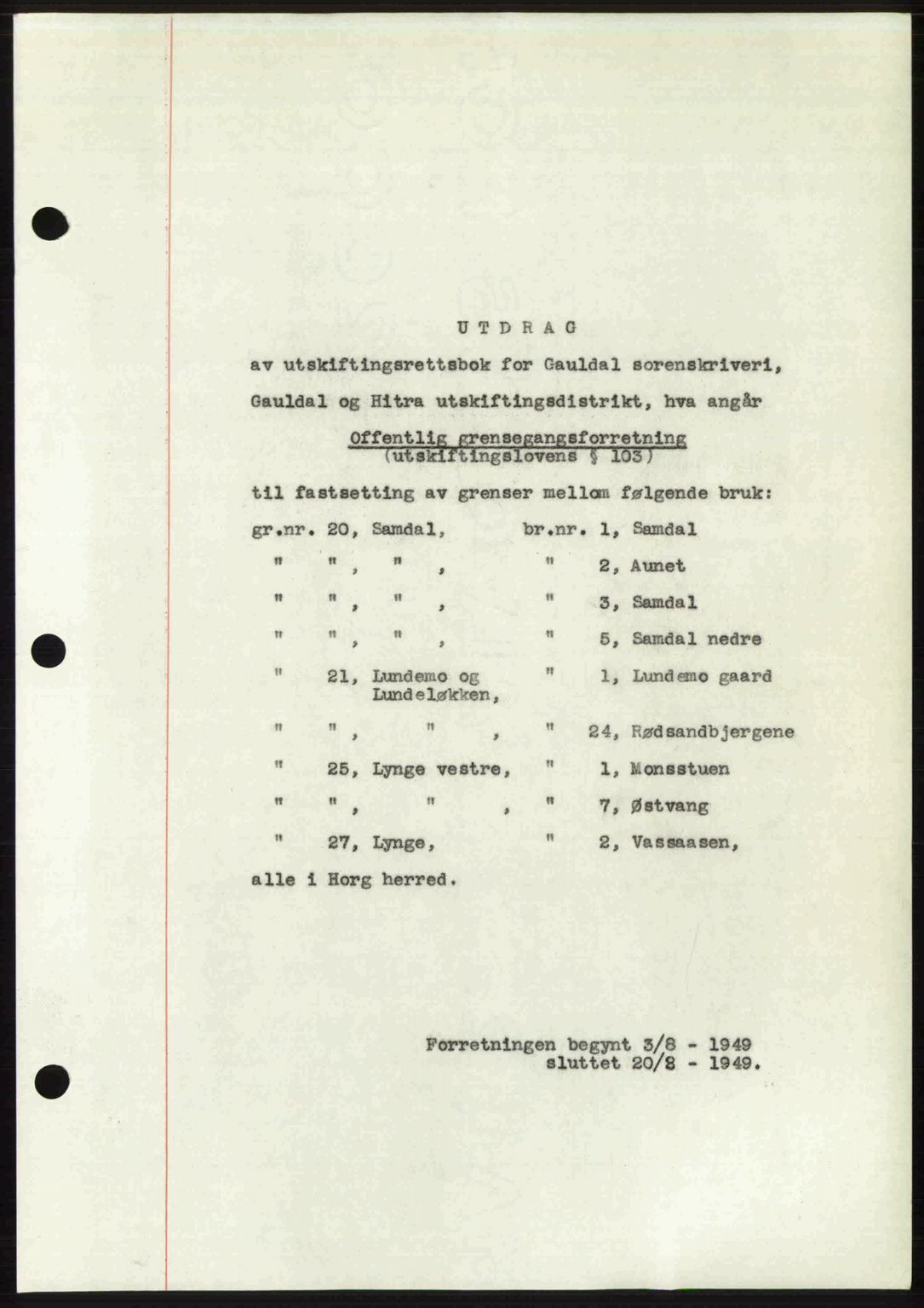 Gauldal sorenskriveri, SAT/A-0014/1/2/2C: Pantebok nr. A9, 1949-1950, Dagboknr: 395/1950