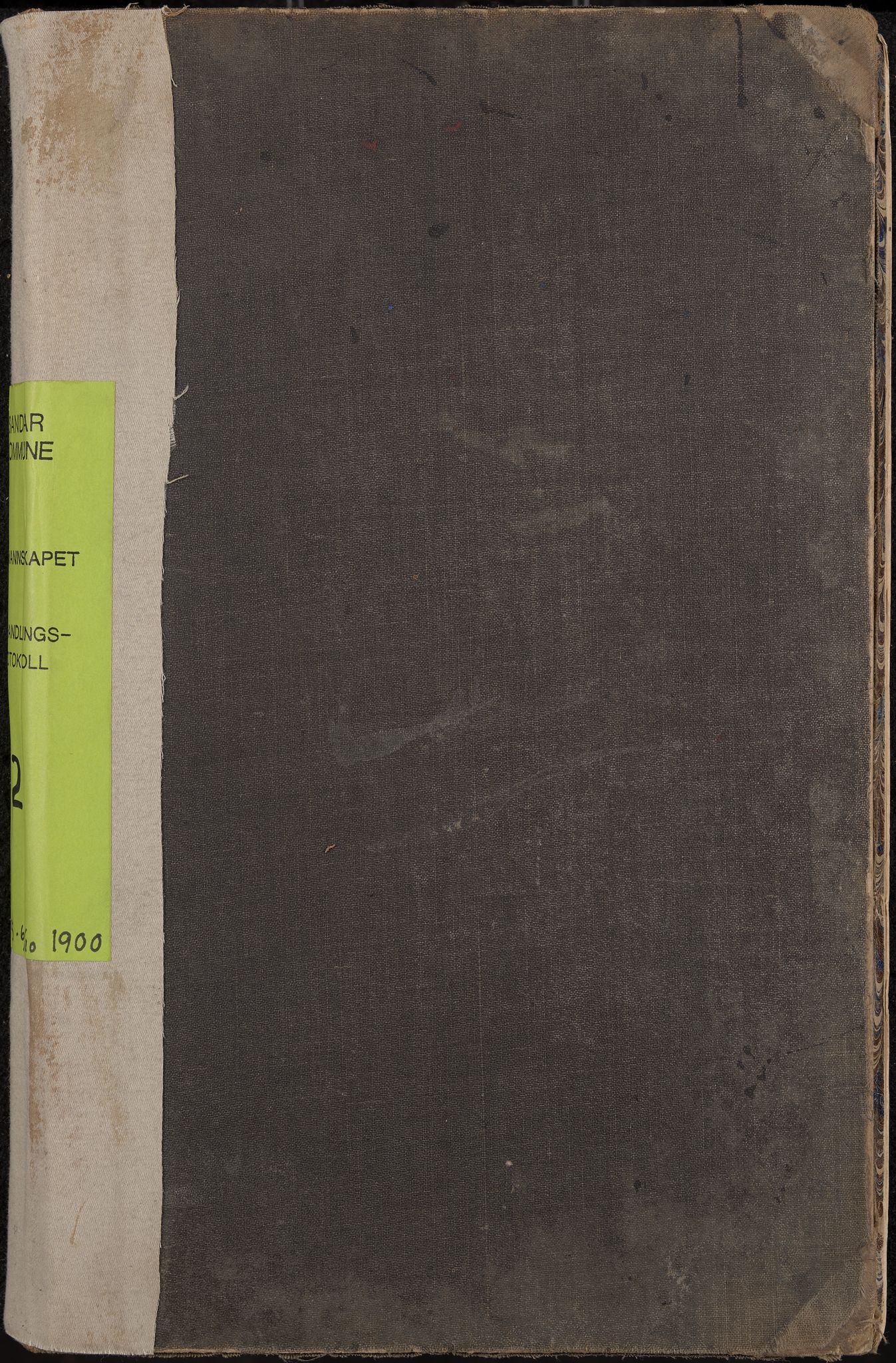 Sandar formannskap og sentraladministrasjon, IKAK/0724021/A/Aa/L0002: Møtebok, 1895-1900