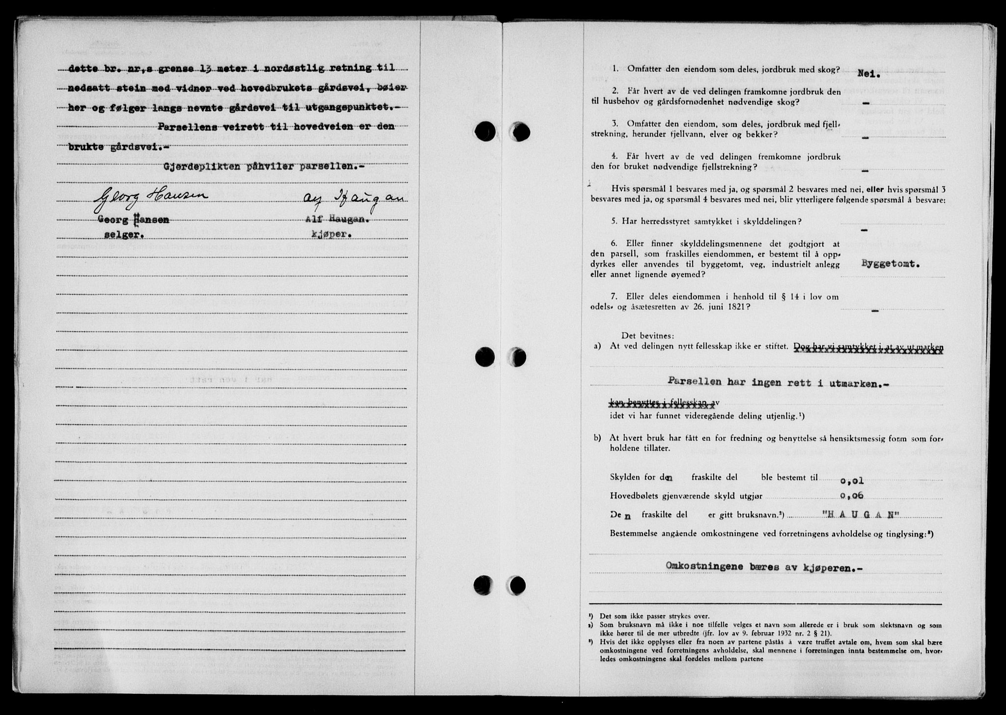 Lofoten sorenskriveri, SAT/A-0017/1/2/2C/L0021a: Pantebok nr. 21a, 1949-1949, Dagboknr: 2277/1949