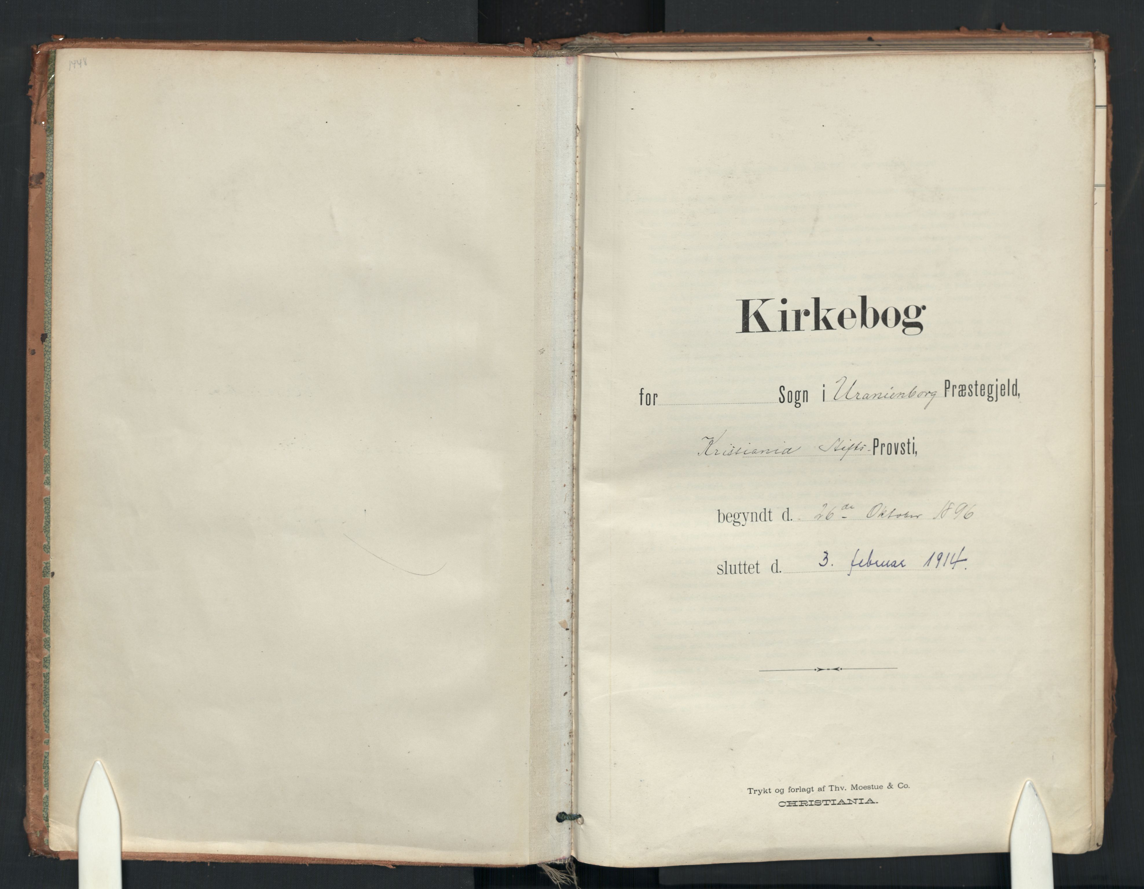 Uranienborg prestekontor Kirkebøker, SAO/A-10877/F/Fa/L0007: Ministerialbok nr. 7, 1896-1914