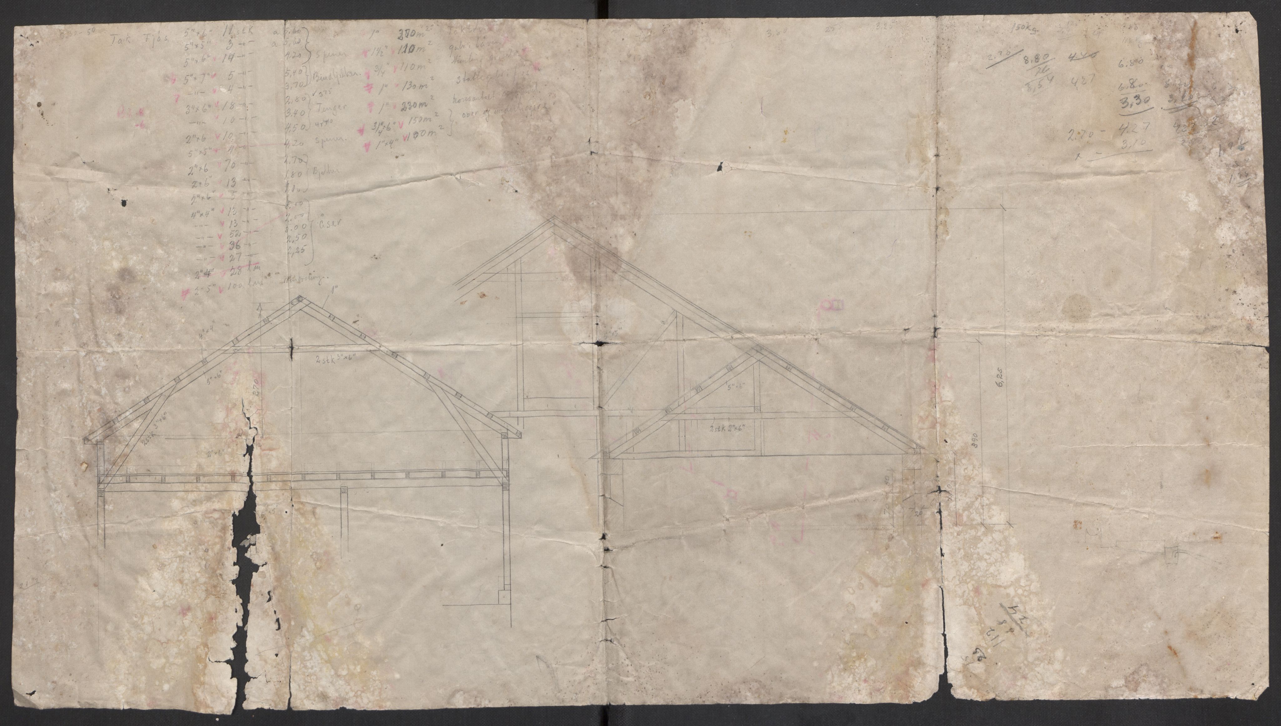 Befehlshaber der Sicherheitspolizei und des SD, RA/RAFA-5969/F/Fc/L0020: Plantegning for driftsbygning på Falstad, 1942-1945