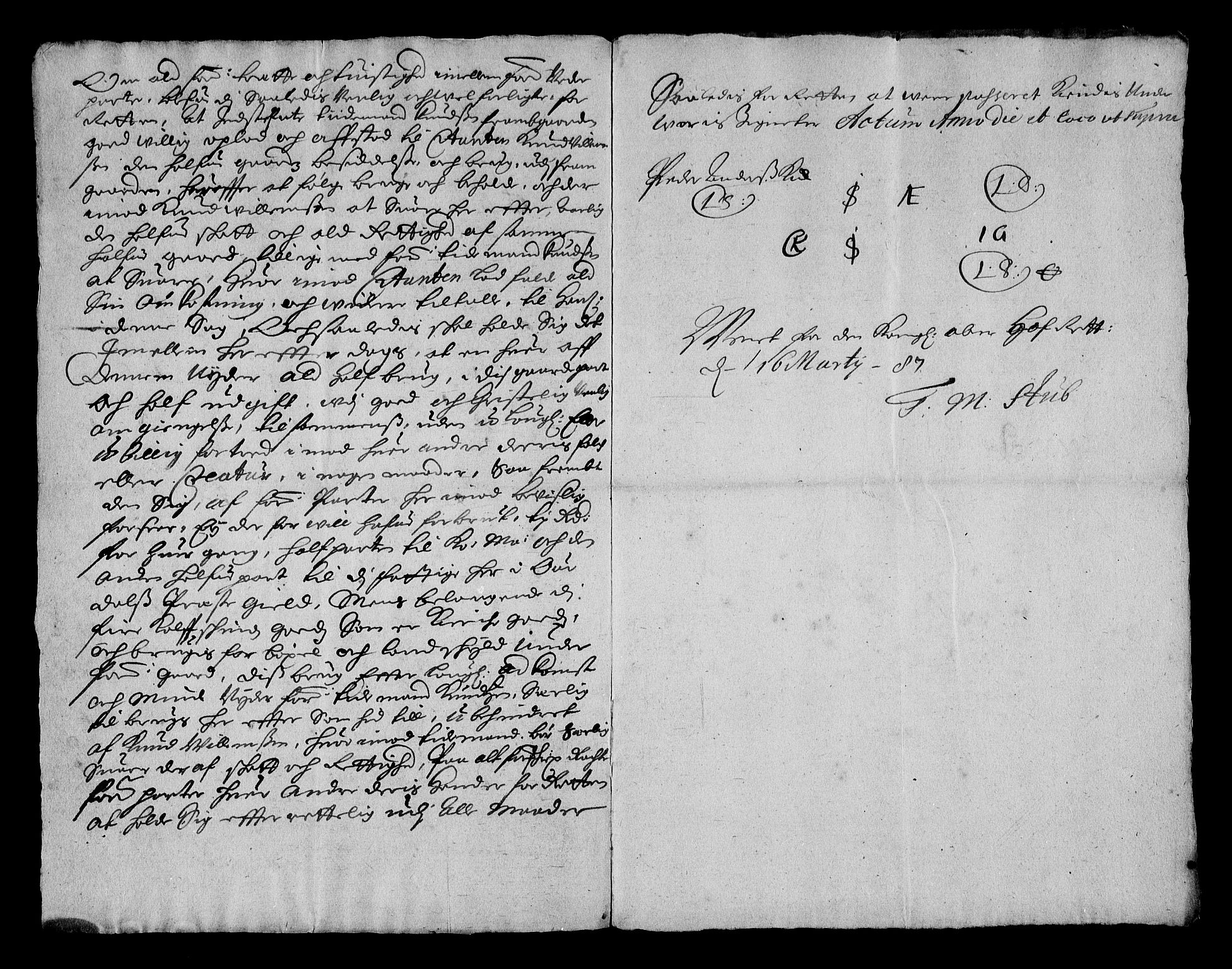 Stattholderembetet 1572-1771, AV/RA-EA-2870/Af/L0003: Avskrifter av vedlegg til originale supplikker, nummerert i samsvar med supplikkbøkene, 1689-1691, s. 32