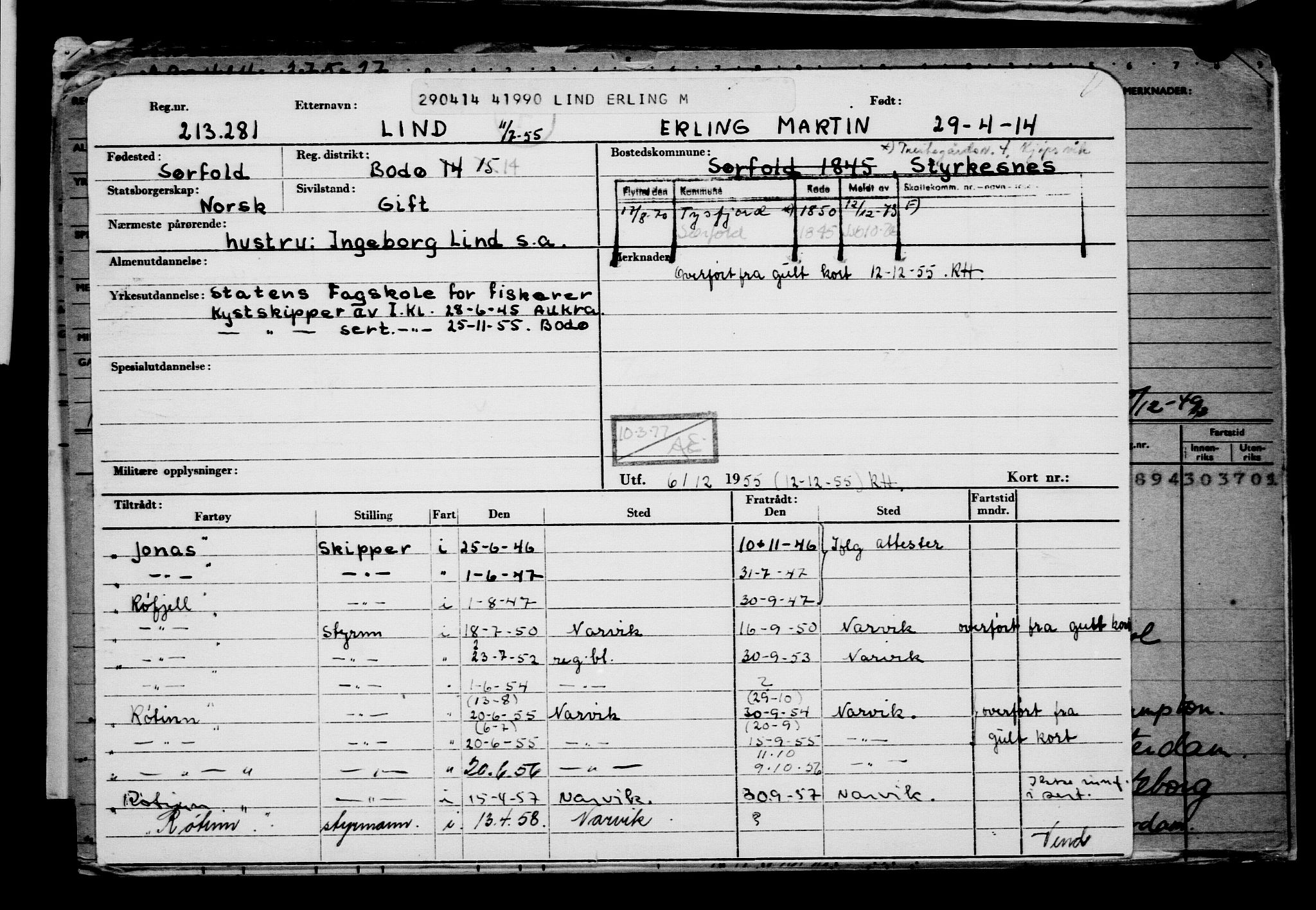 Direktoratet for sjømenn, AV/RA-S-3545/G/Gb/L0120: Hovedkort, 1914, s. 324