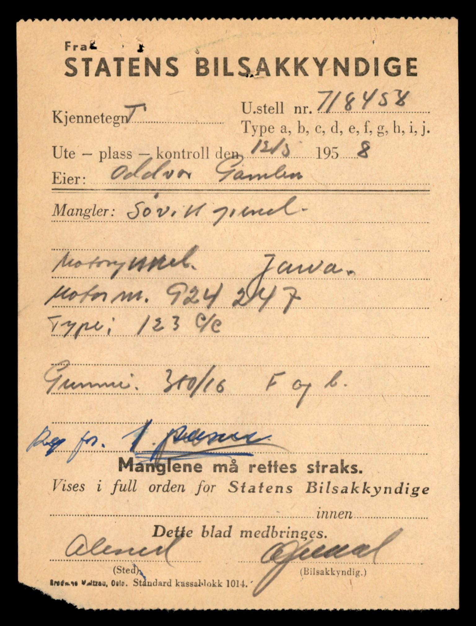 Møre og Romsdal vegkontor - Ålesund trafikkstasjon, AV/SAT-A-4099/F/Fe/L0041: Registreringskort for kjøretøy T 13710 - T 13905, 1927-1998, s. 469
