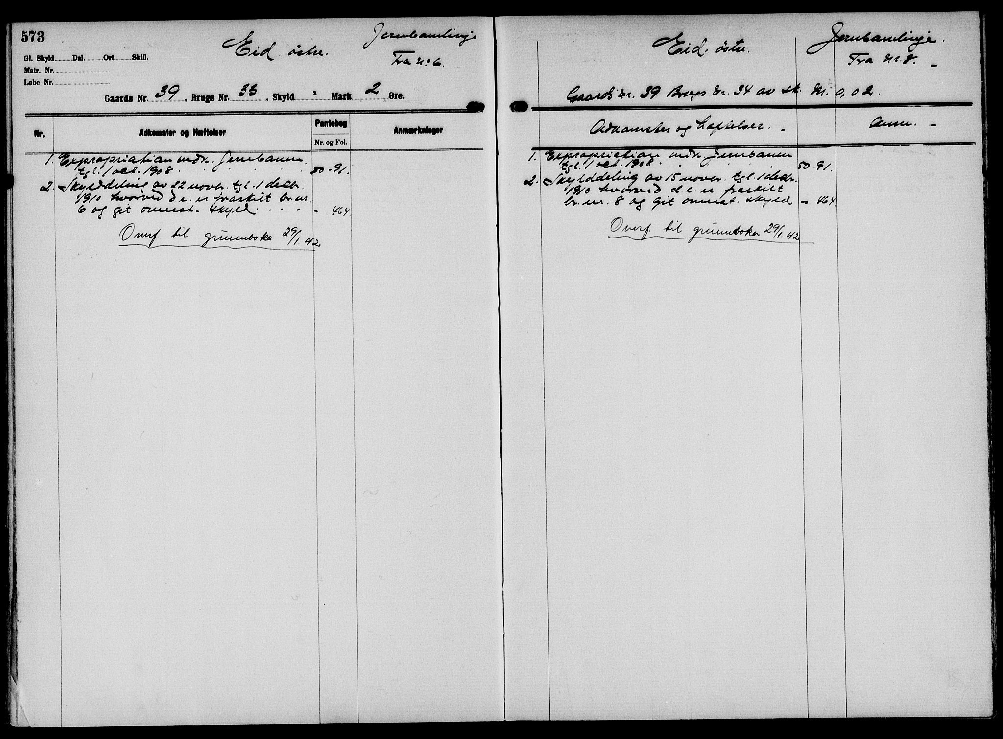 Solør tingrett, AV/SAH-TING-008/H/Ha/Hak/L0002: Panteregister nr. II, 1900-1935, s. 573