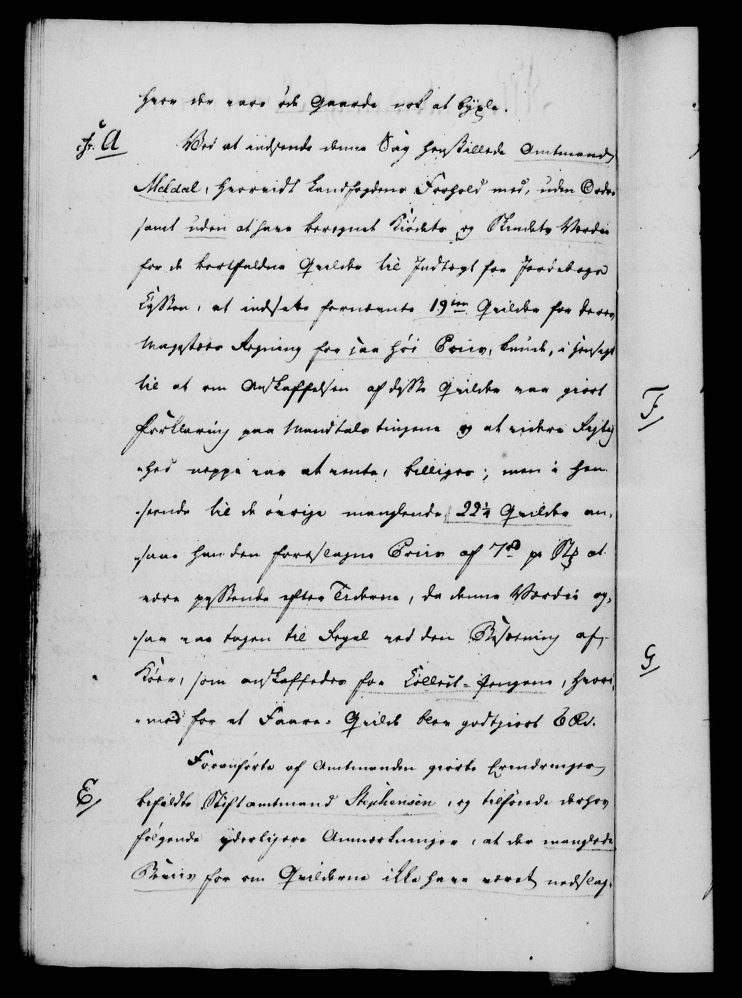 Rentekammeret, Kammerkanselliet, RA/EA-3111/G/Gf/Gfa/L0077: Norsk relasjons- og resolusjonsprotokoll (merket RK 52.77), 1795, s. 260