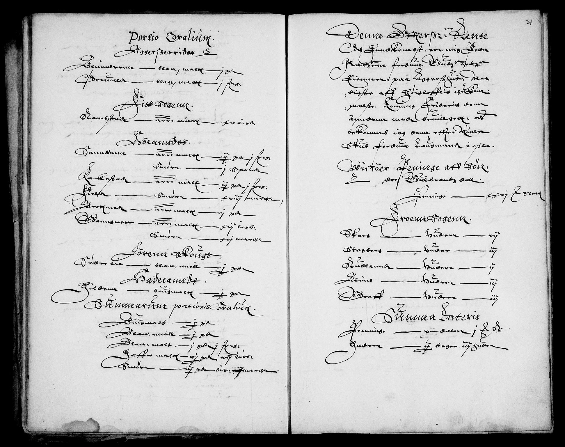 Rentekammeret inntil 1814, Realistisk ordnet avdeling, AV/RA-EA-4070/Fc/Fca/L0001/0001: [Ca I]  Akershus stift / Oslo kapitels og Tønsberg prostis jordebok, 1618, s. 30-31