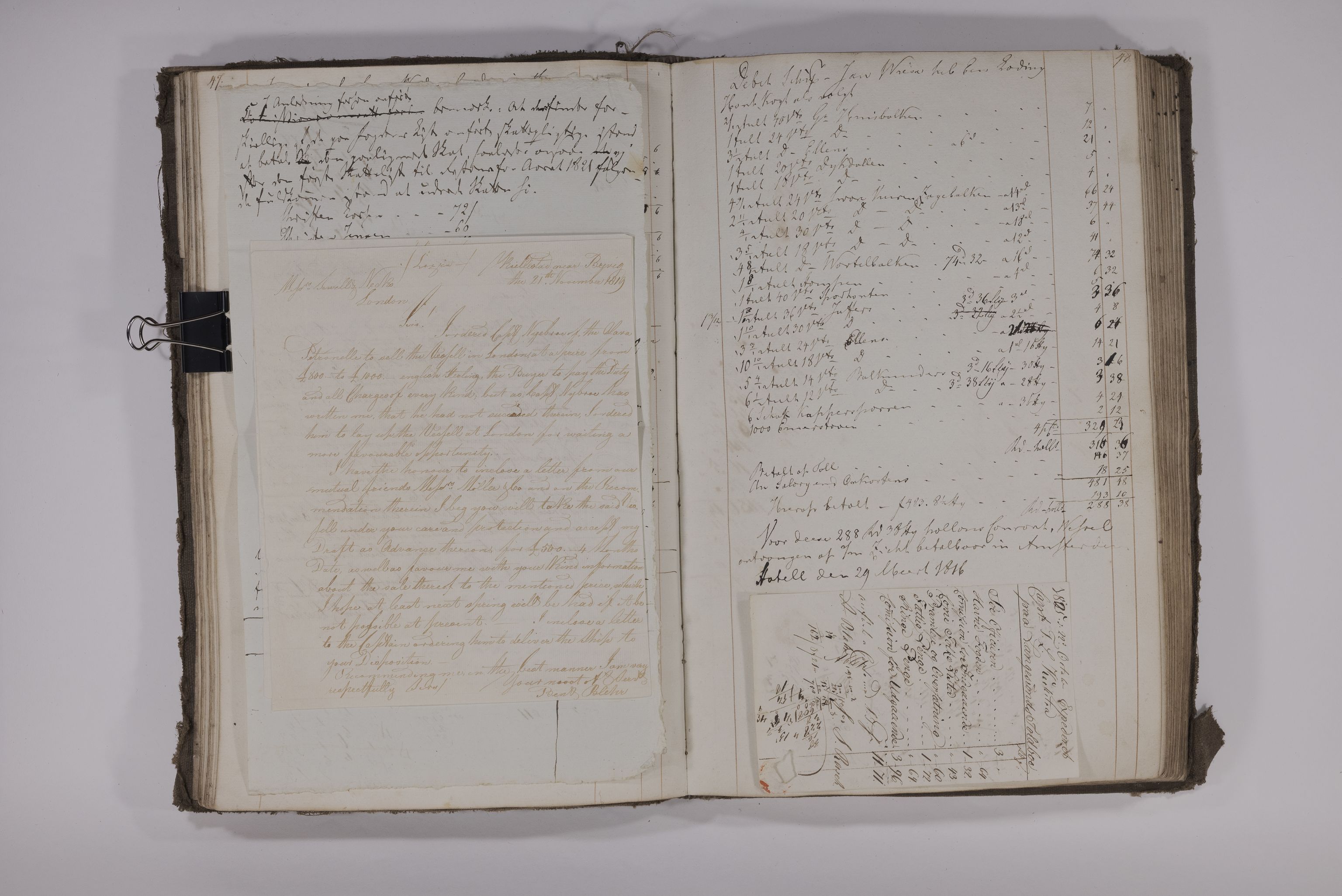 Blehr/ Kjellestad, TEMU/TGM-A-1212/R/Rc/L0001: Journal, 1815-1816, s. 45