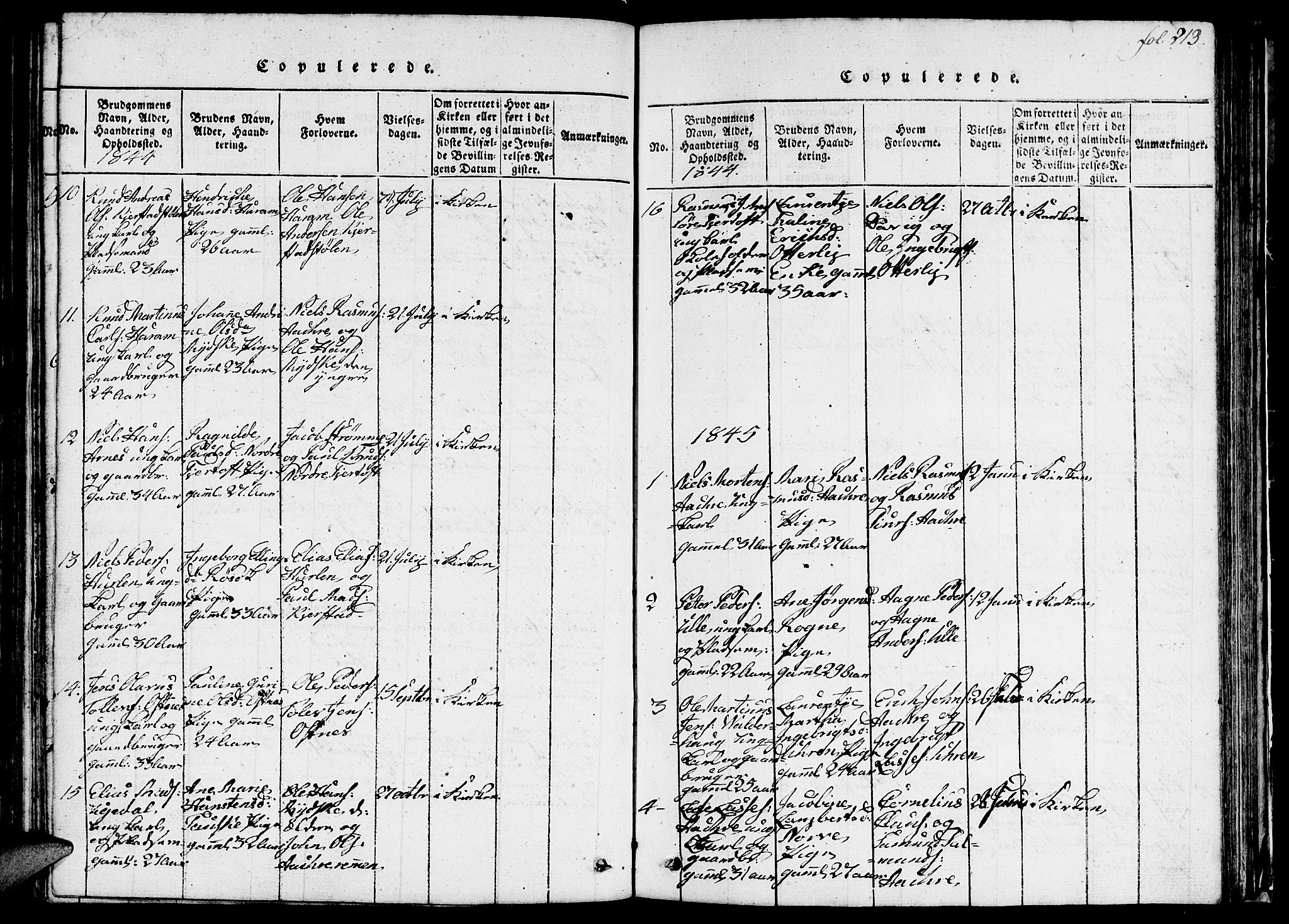 Ministerialprotokoller, klokkerbøker og fødselsregistre - Møre og Romsdal, AV/SAT-A-1454/536/L0506: Klokkerbok nr. 536C01, 1818-1859, s. 213