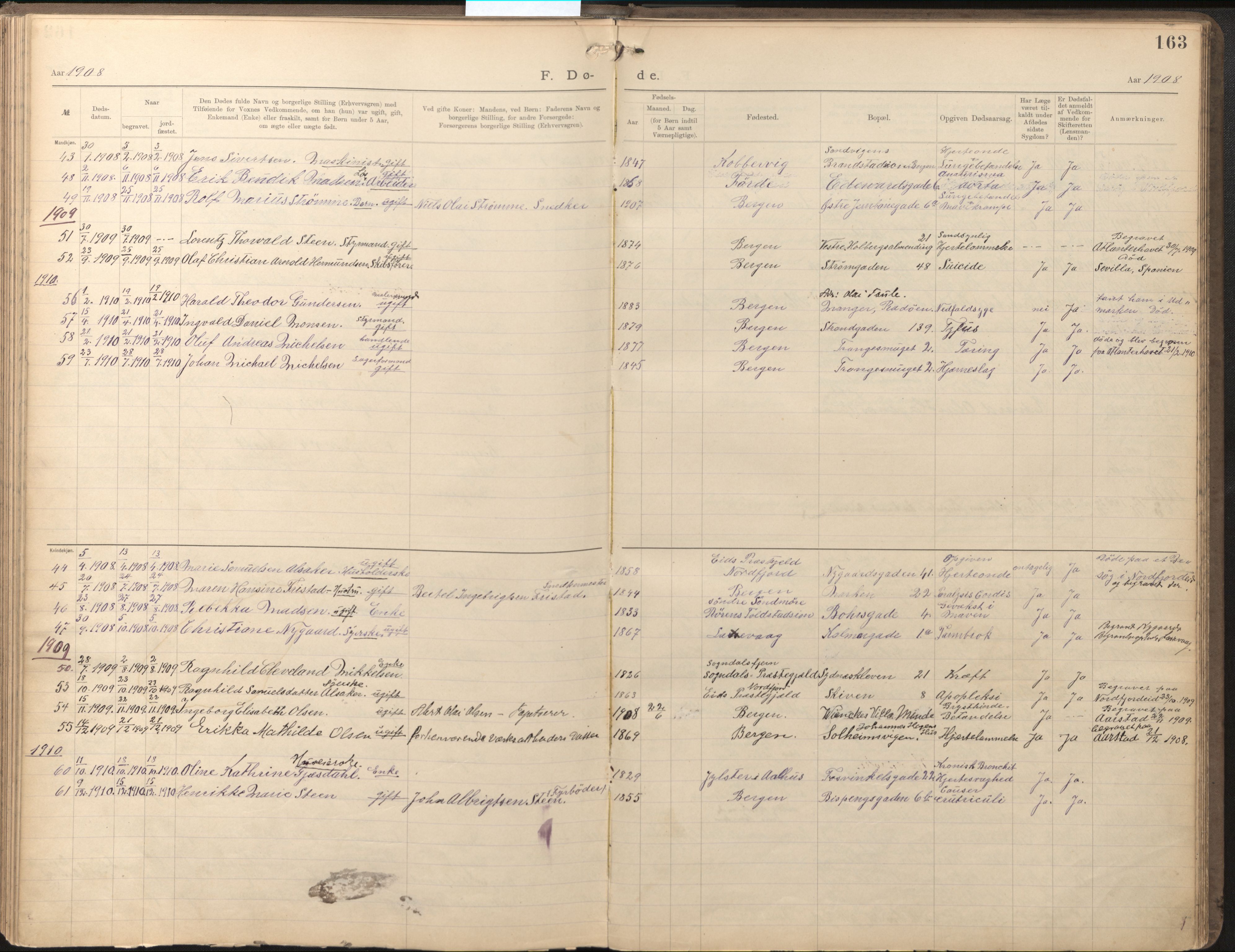 Den katolsk-apostoliske menighet, AV/SAB-SAB/PA-0331/F/L0001: Dissenterprotokoll nr. 1, 1892-1946, s. 162b-163a