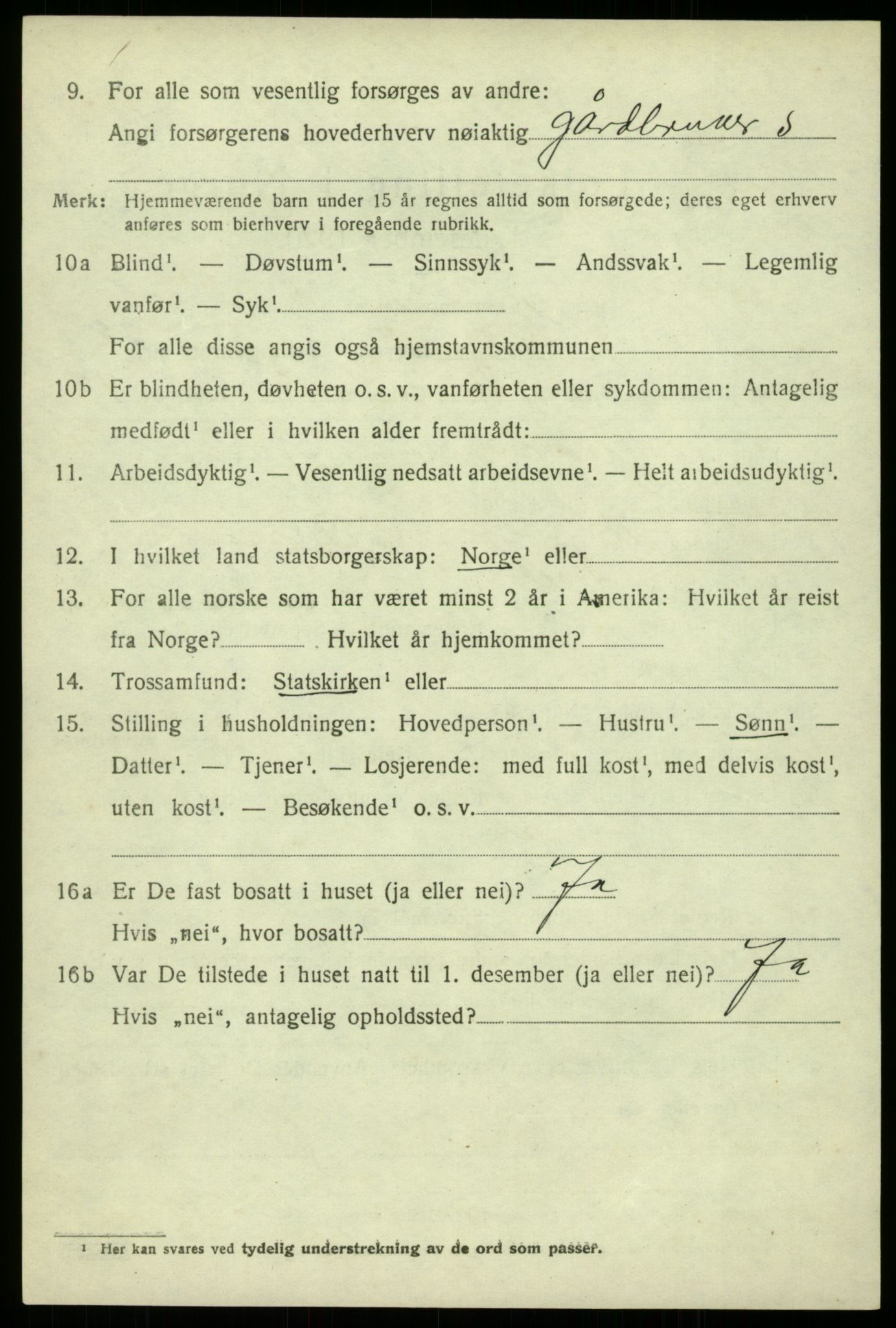 SAB, Folketelling 1920 for 1246 Fjell herred, 1920, s. 3317