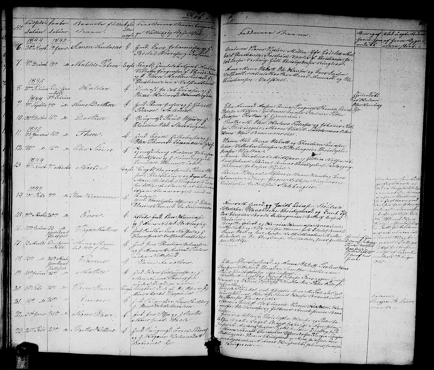 Skedsmo prestekontor Kirkebøker, AV/SAO-A-10033a/G/Ga/L0001: Klokkerbok nr. I 1, 1830-1854, s. 61